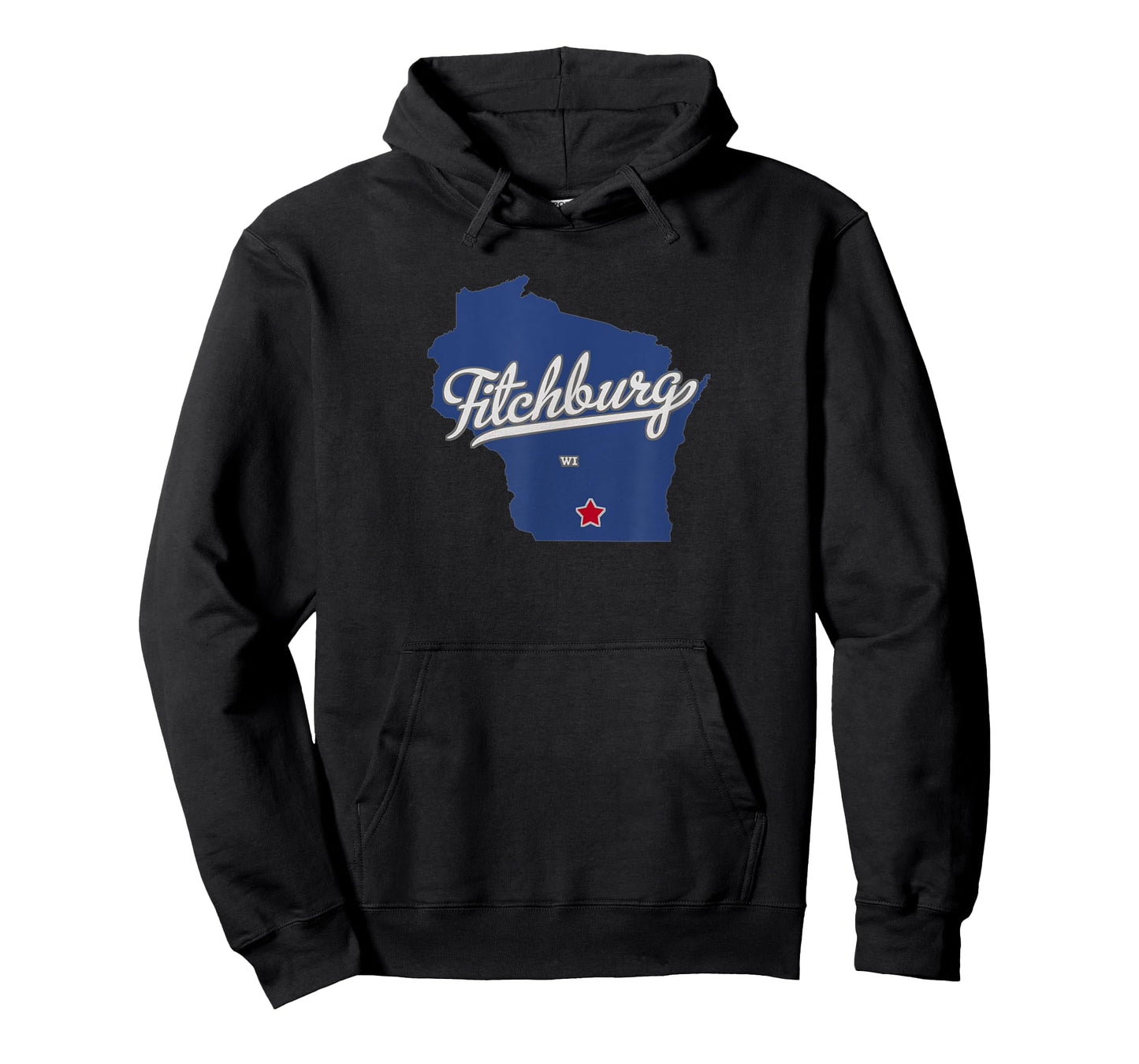 Fitchburg Wisconsin WI Map T-Shirt