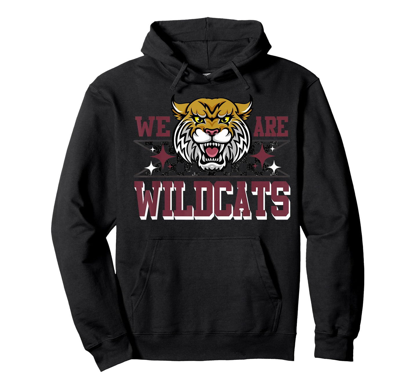 We Are Wildcats School Spirit Maroon Wildcat Pride Game Day T-Shirt