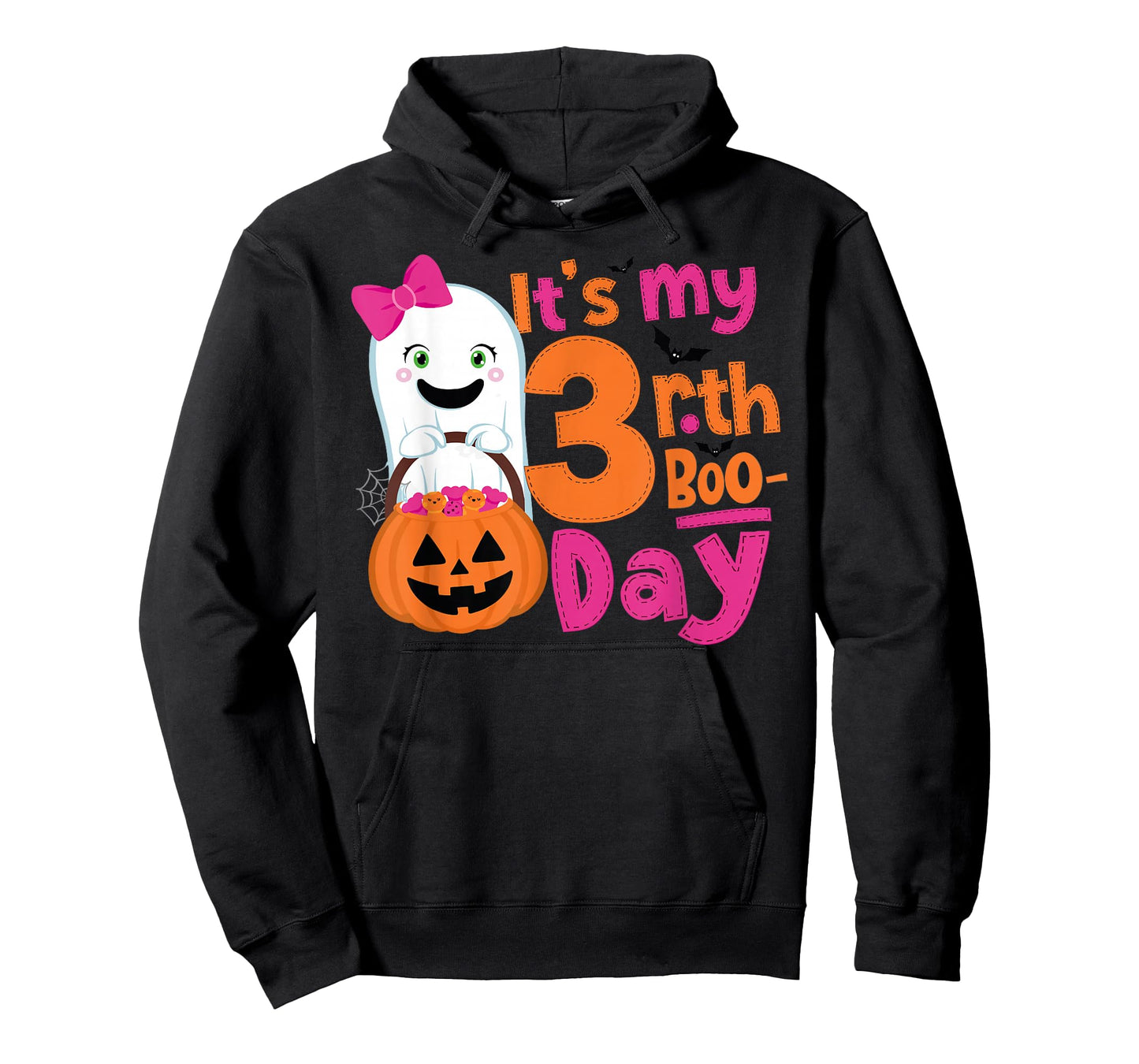 It's My 3rd Boo-Day Halloween 3 Year Old Ghost Birthday Girl T-Shirt