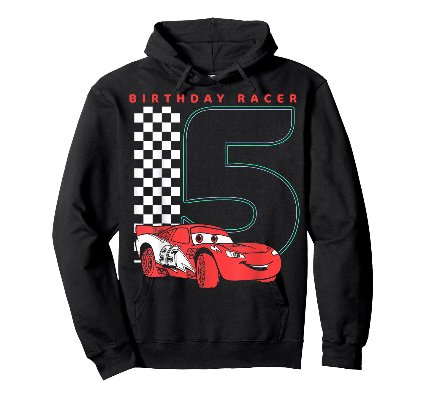 Disney Pixar Cars 5th Birthday Racer McQueen Graphic T-Shirt T-Shirt Small