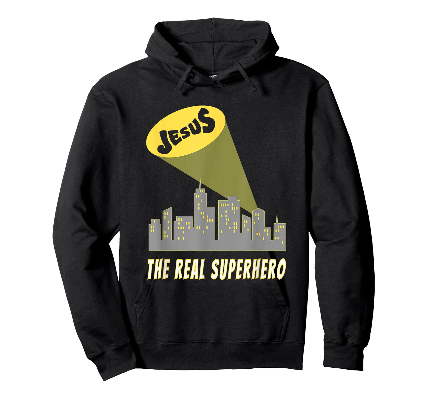 Jesus the Real Superhero Bat Signal T-Shirt T-Shirt