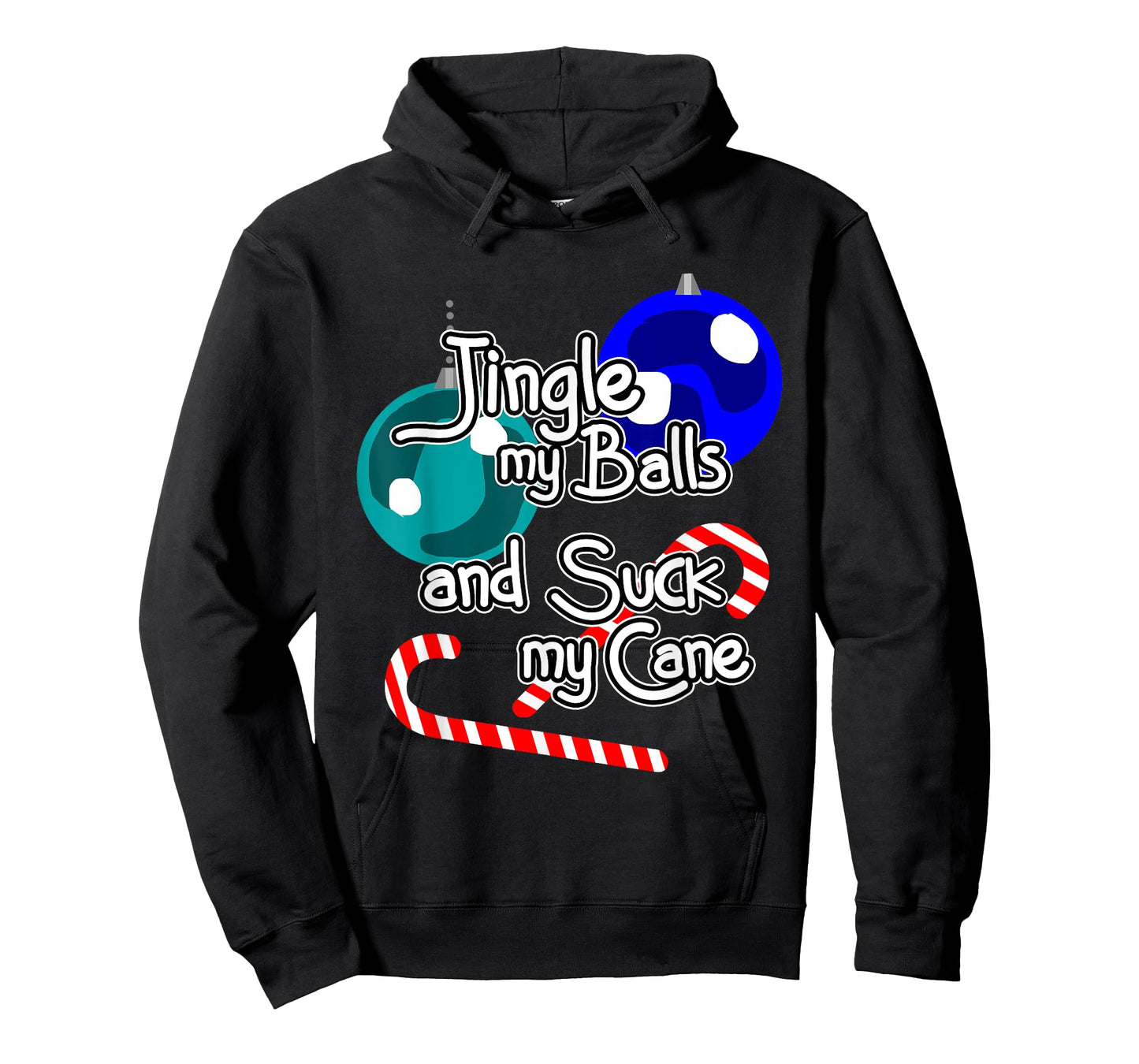 Jingle My Balls Suck My Cane Christmas Funny Xmas Santa T-Shirt