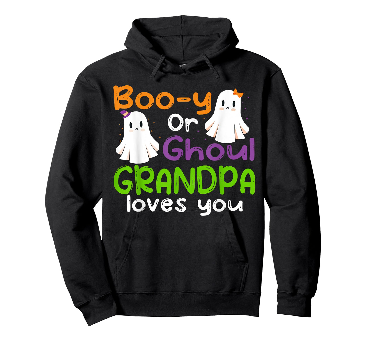 Halloween Booy Or Ghoul Grandpa Gender Reveal baby shower T-Shirt
