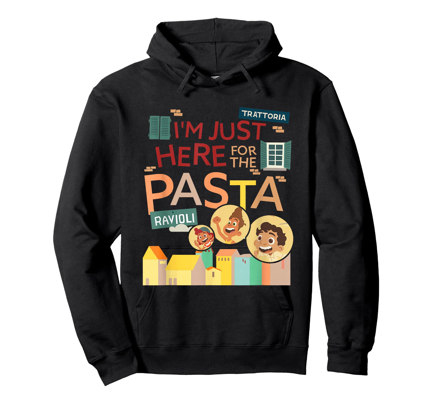 Disney Pixar Luca I'm Just Here for The Pasta T-Shirt Small