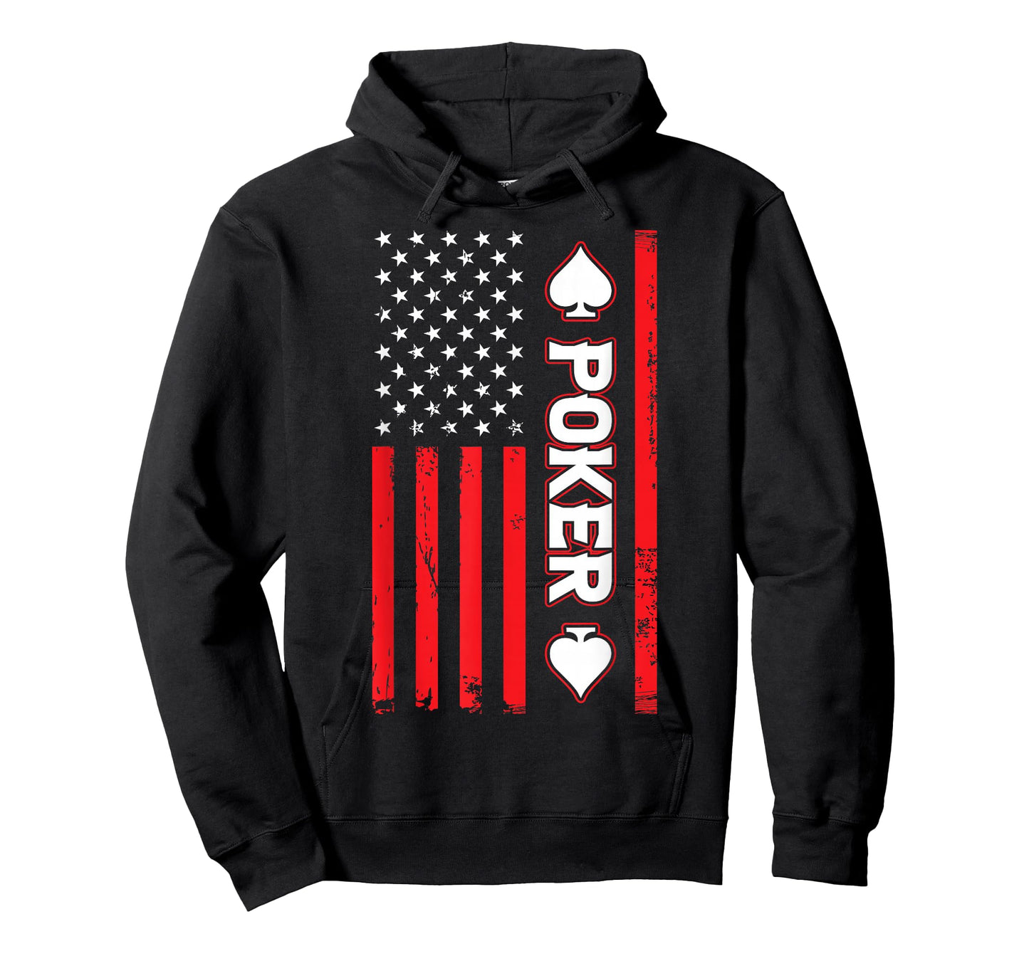 Poker USA United States American Flag Patriotic T-Shirt