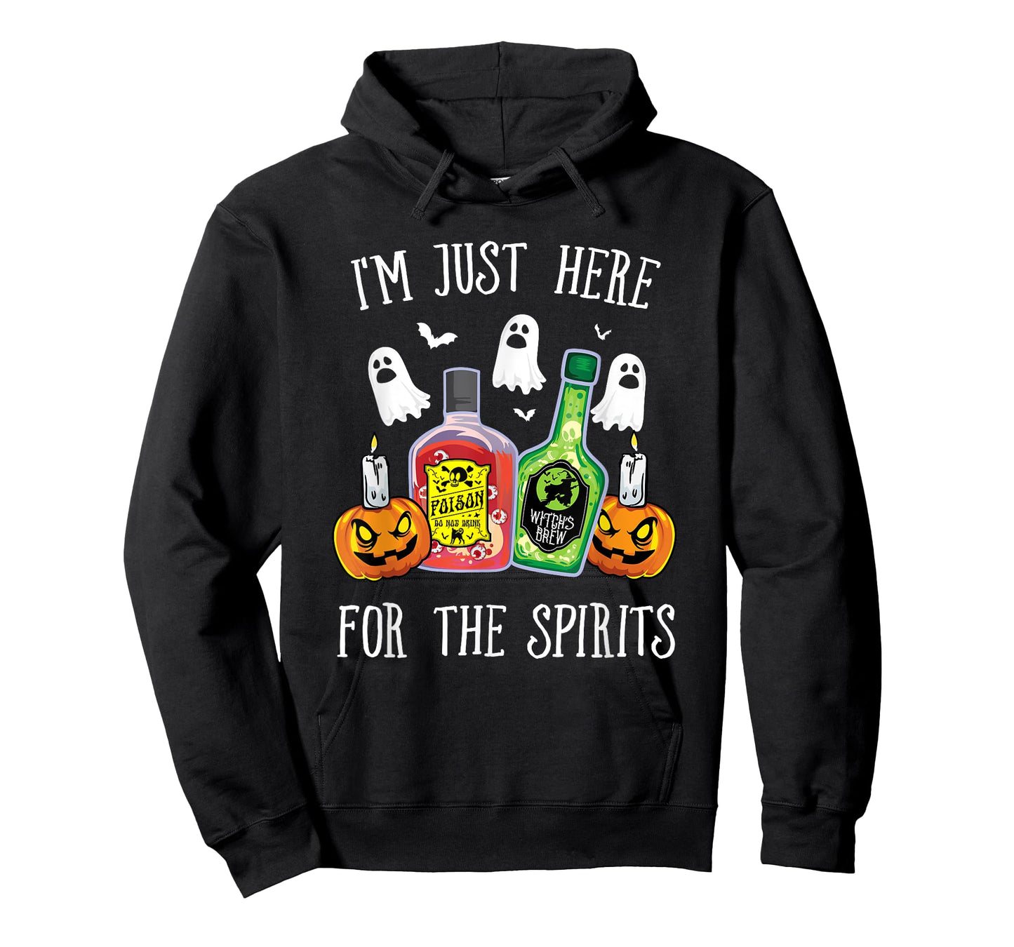 I'm Just Here For the Spirits Bar Pub Bartender Halloween T-Shirt