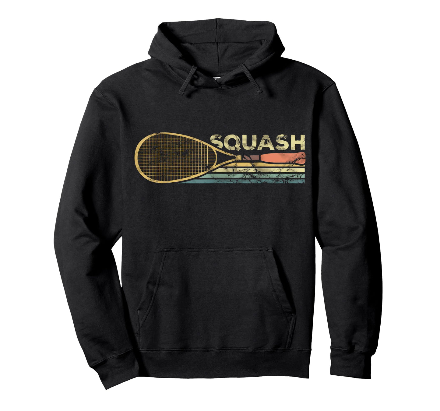 Squash Racket Vintage Squash Lover Funny Sports Enthusiast T-Shirt