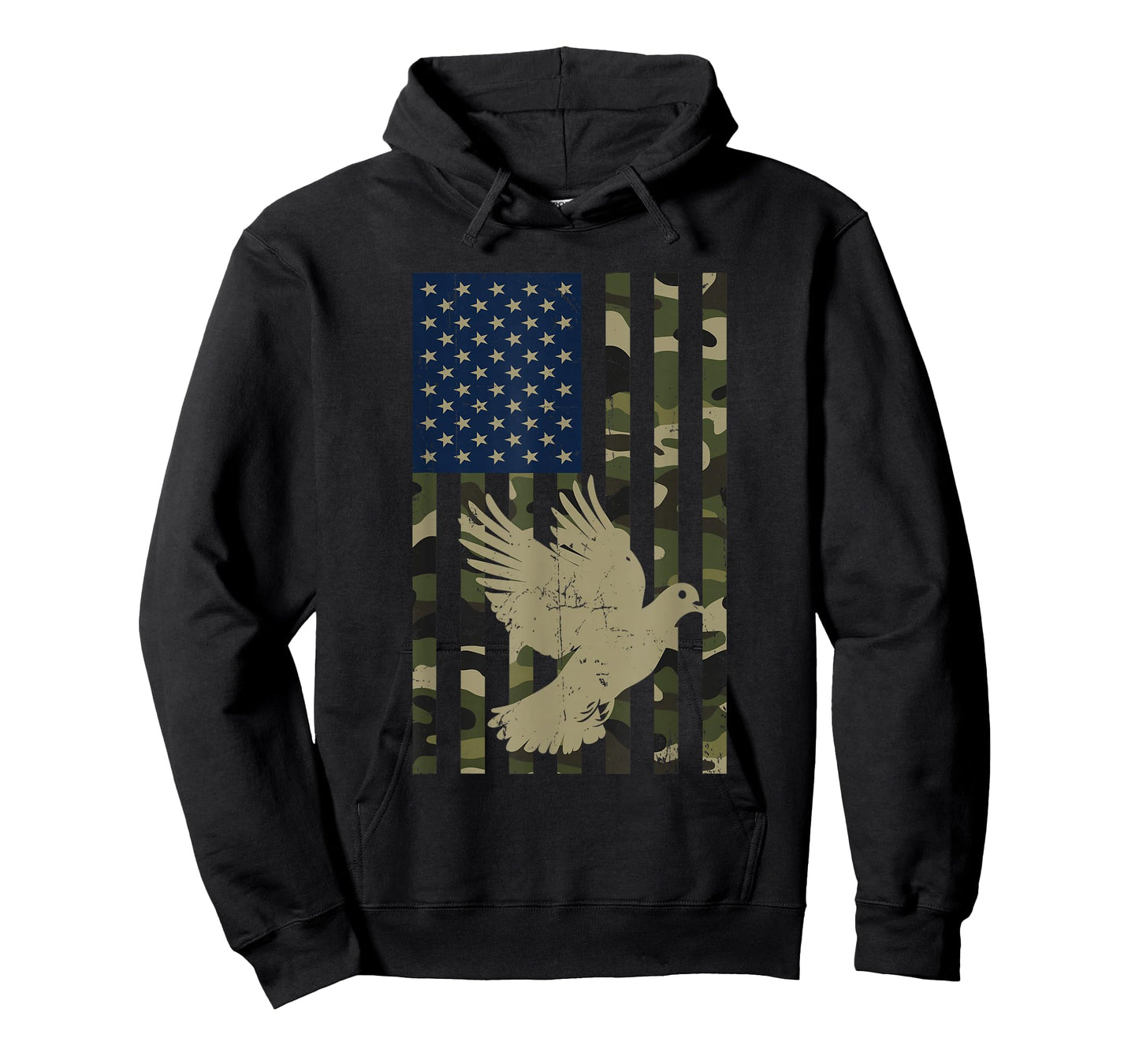 Camo American USA Flag Camouflage Dove Hunting Hunter T-Shirt