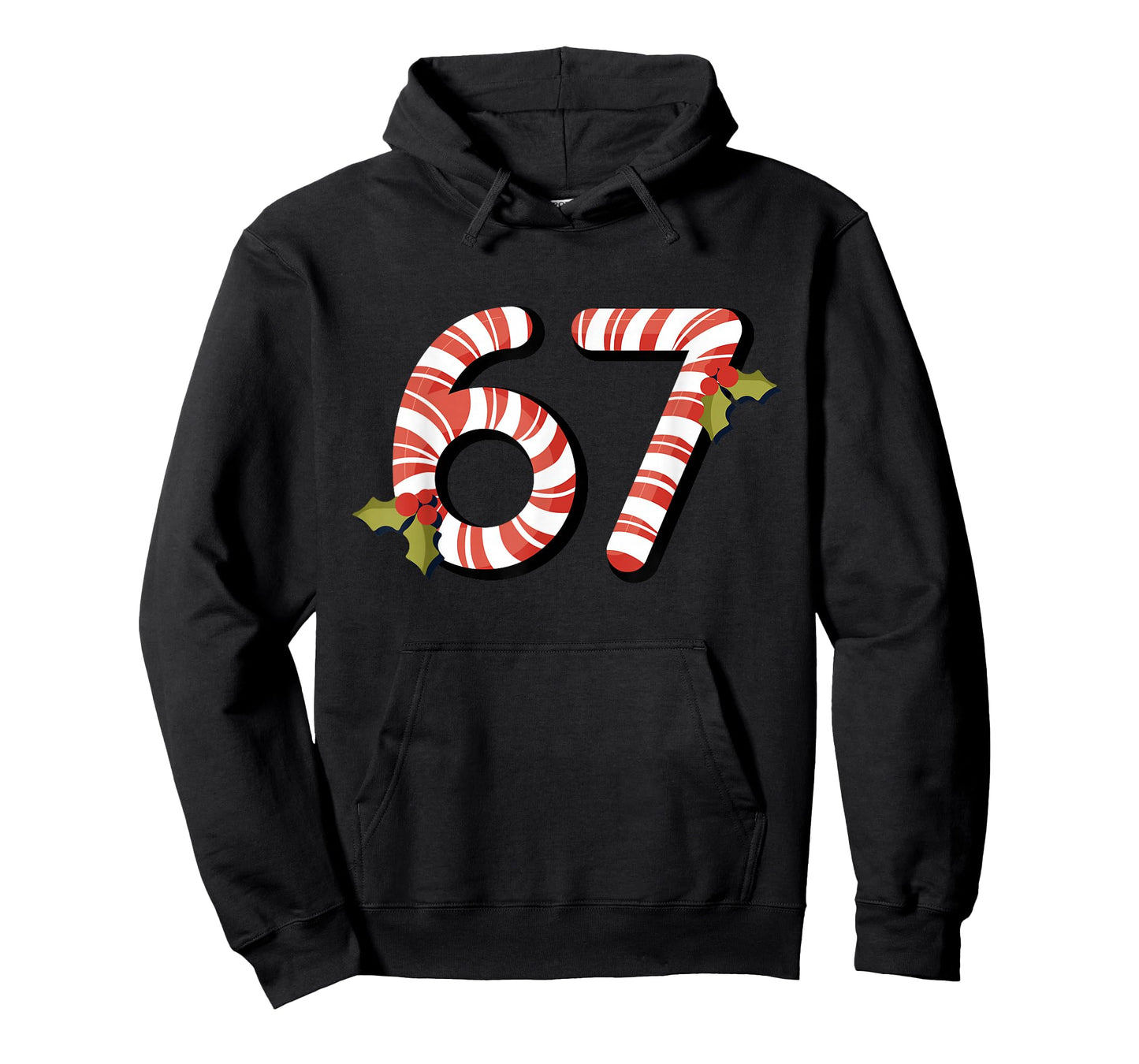67 Mas Meme Candy Cane Six Seven Kids Men Women Christmas T-Shirt