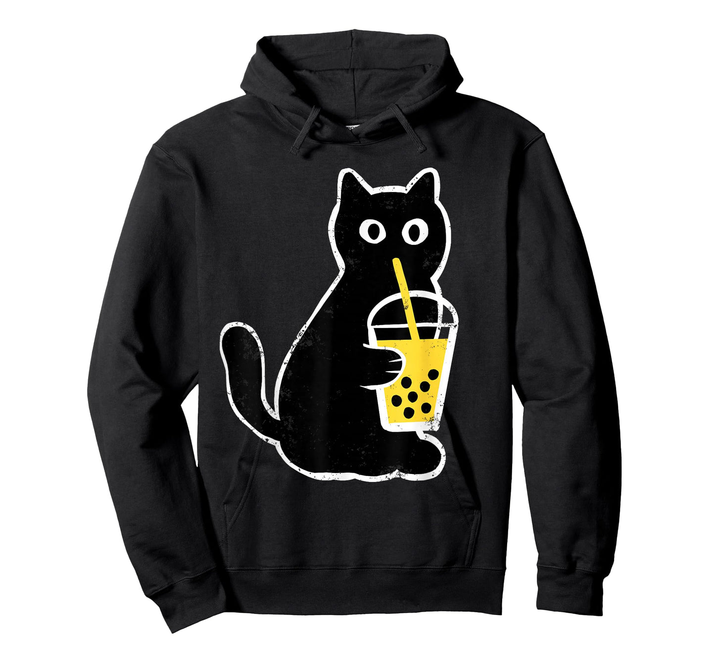 Womens Cat Boba Funny Anime Japanese Bubble Tea Lover T-Shirt