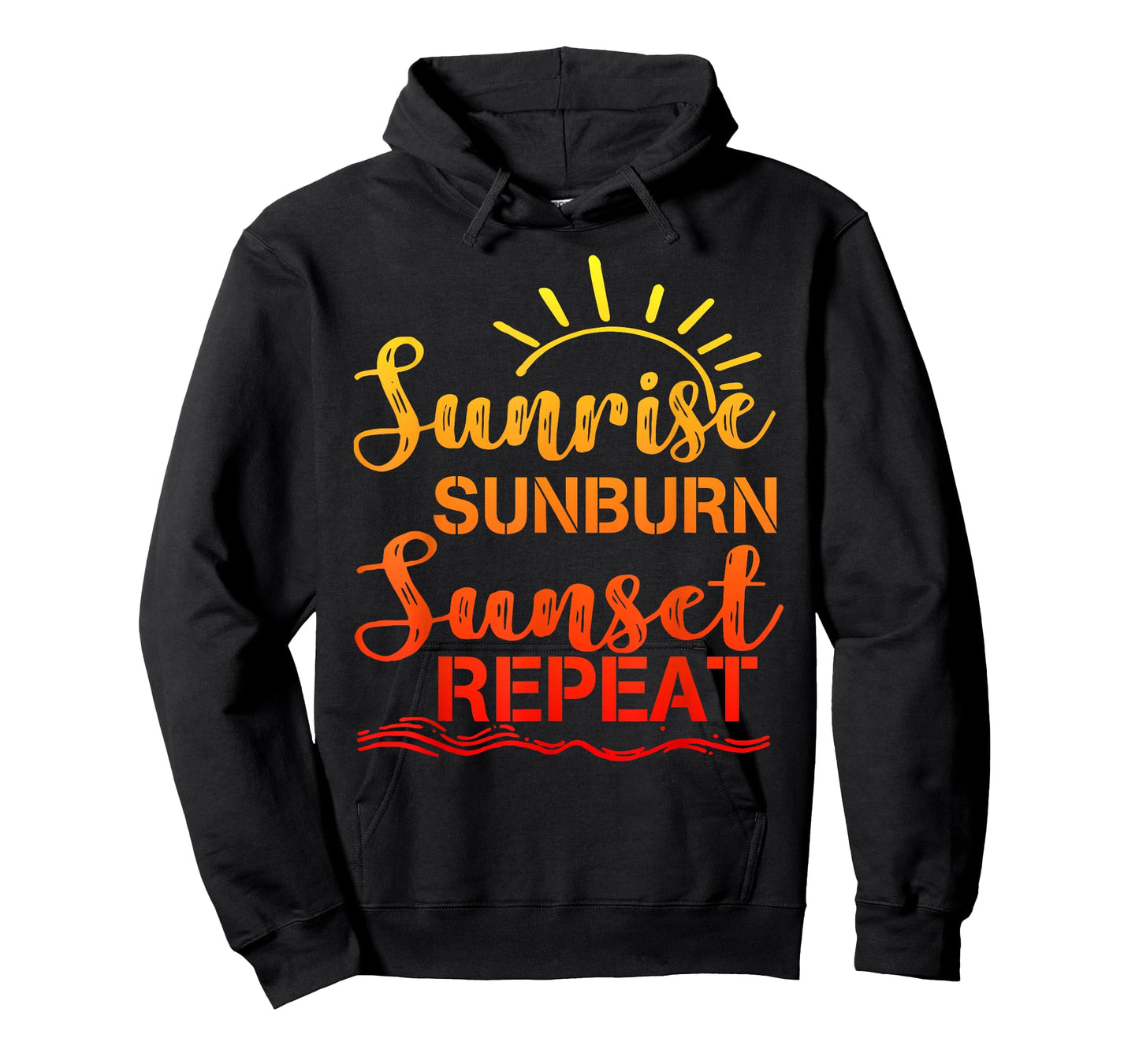 Sunrise Sunburn Sunset Repeat Retro Summer Men Women Girls Kids T-Shirt