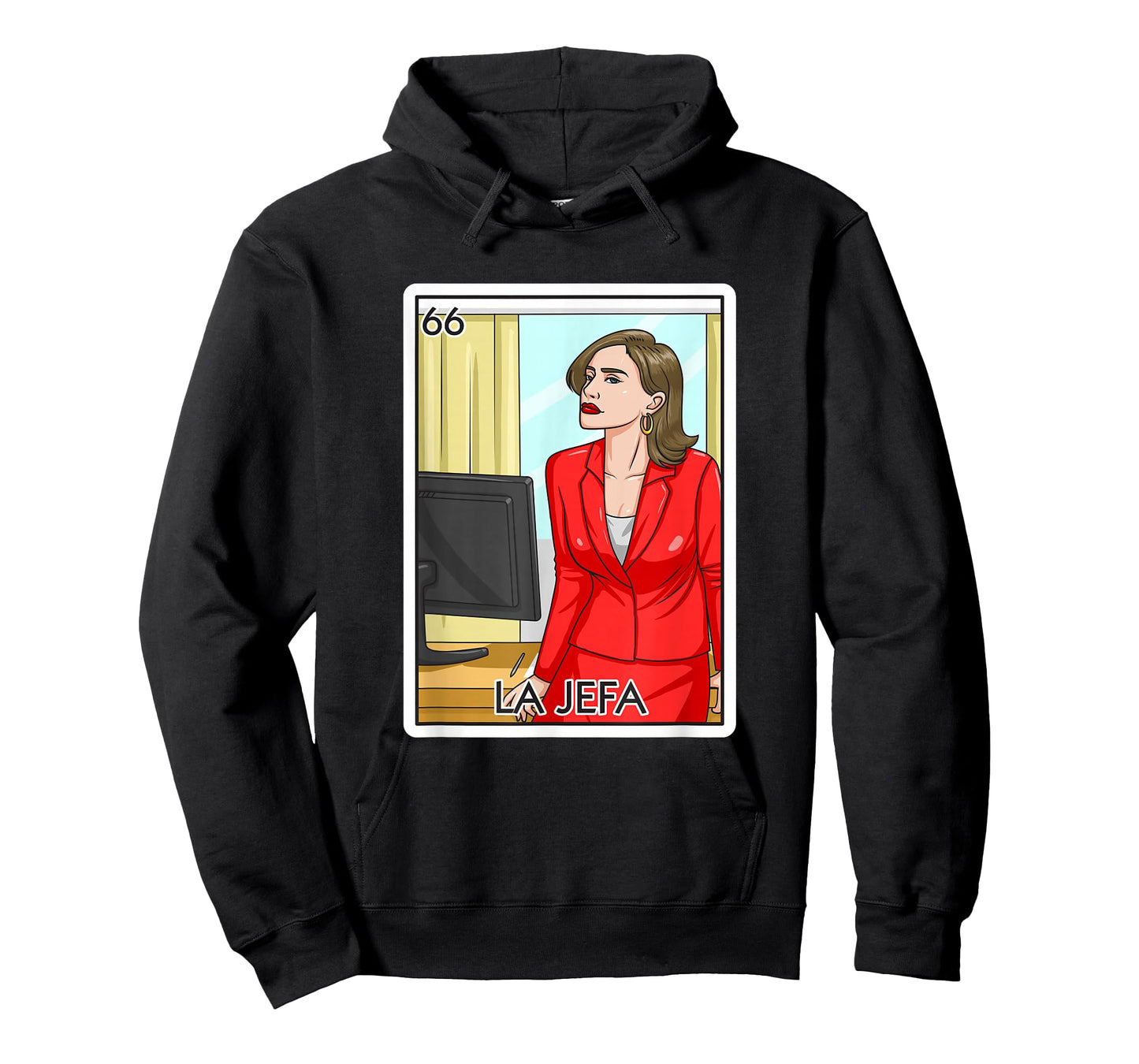 Jefa Gift The Boss Lady Card Mexican Lottery Chief Card T-Shirt