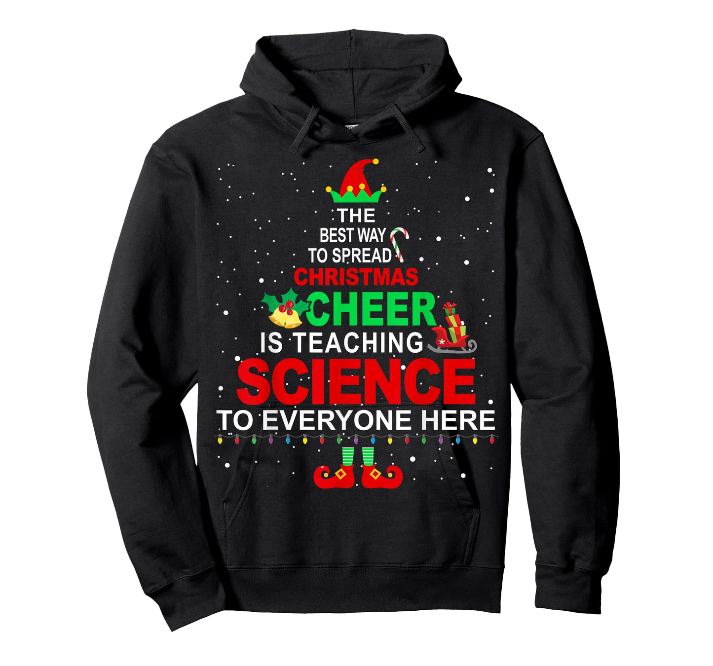 Science Teacher Christmas Shirt - Elf Christmas Cheer T-Shirt for Men Women