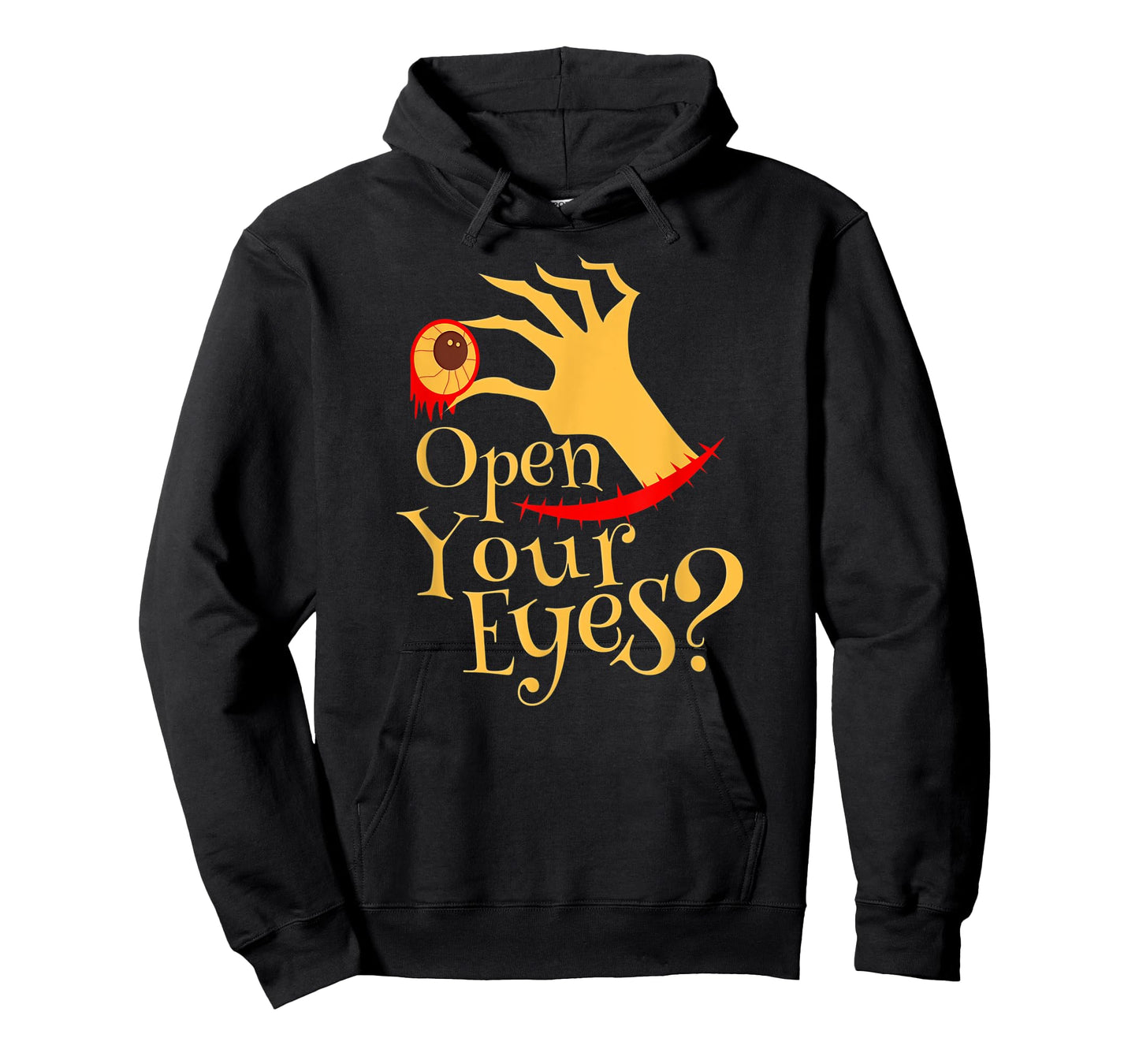 Halloween Open Your Eyes Scary Eyeball Costume T-Shirt
