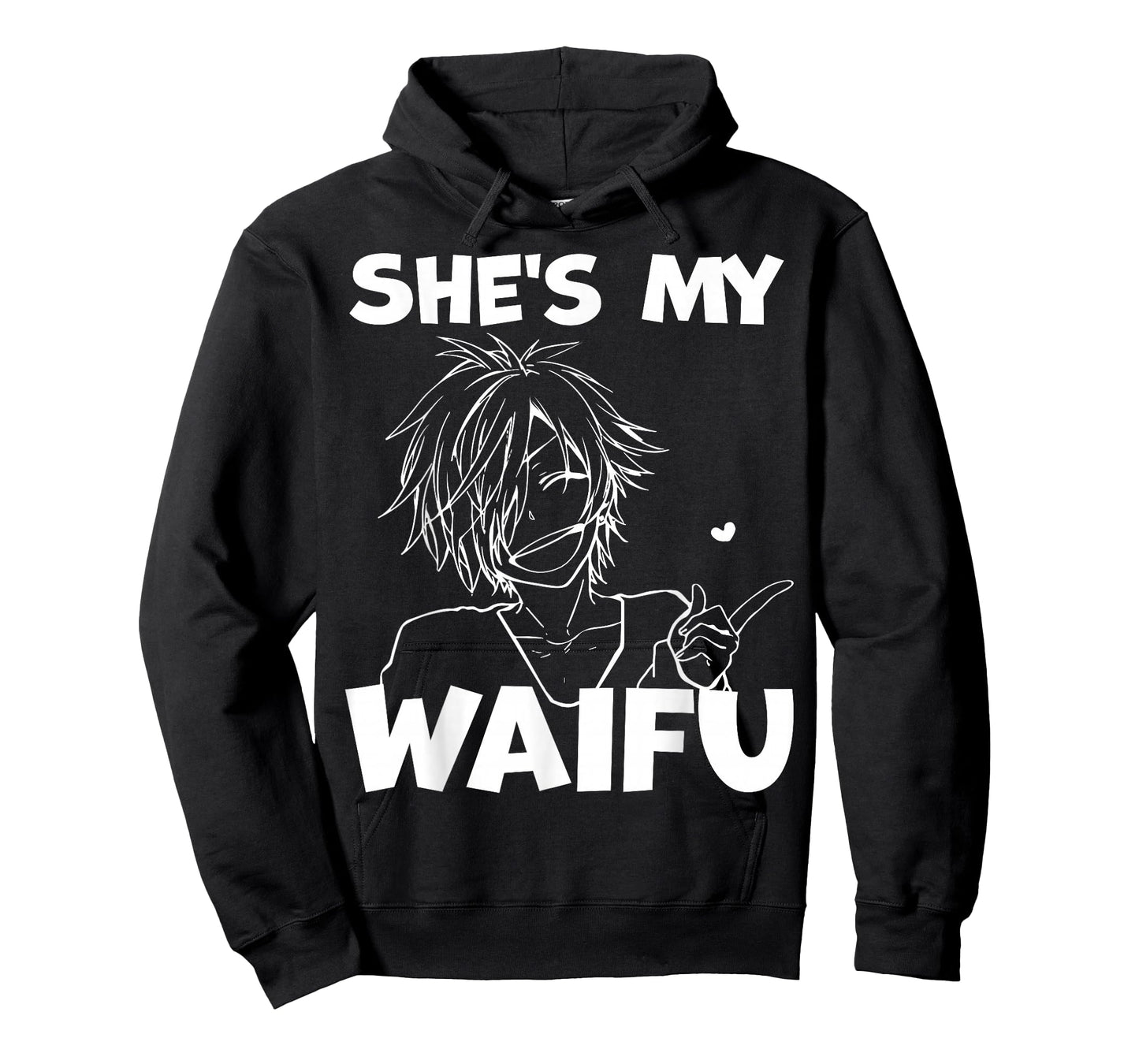 She's My Waifu Funny Anime Matching Couple Boyfriend Gift T-Shirt