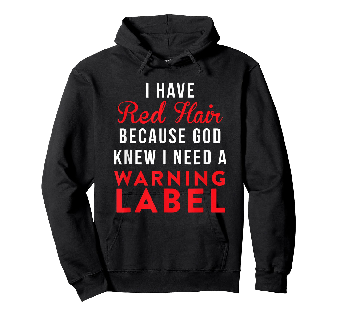 Funny Red Head Warning Label T-shirt T-Shirt