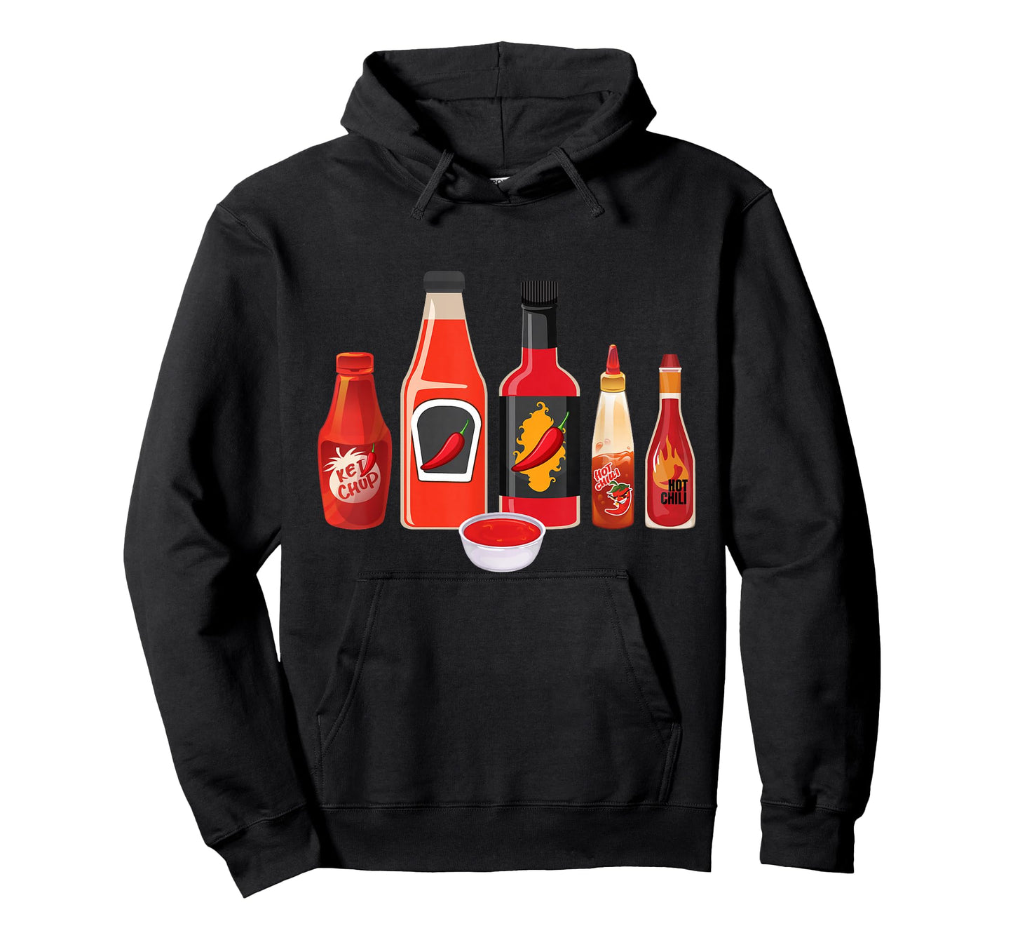Hot Sauces - Mexican Spicy Food Lover Red Pepper Spice Chili T-Shirt