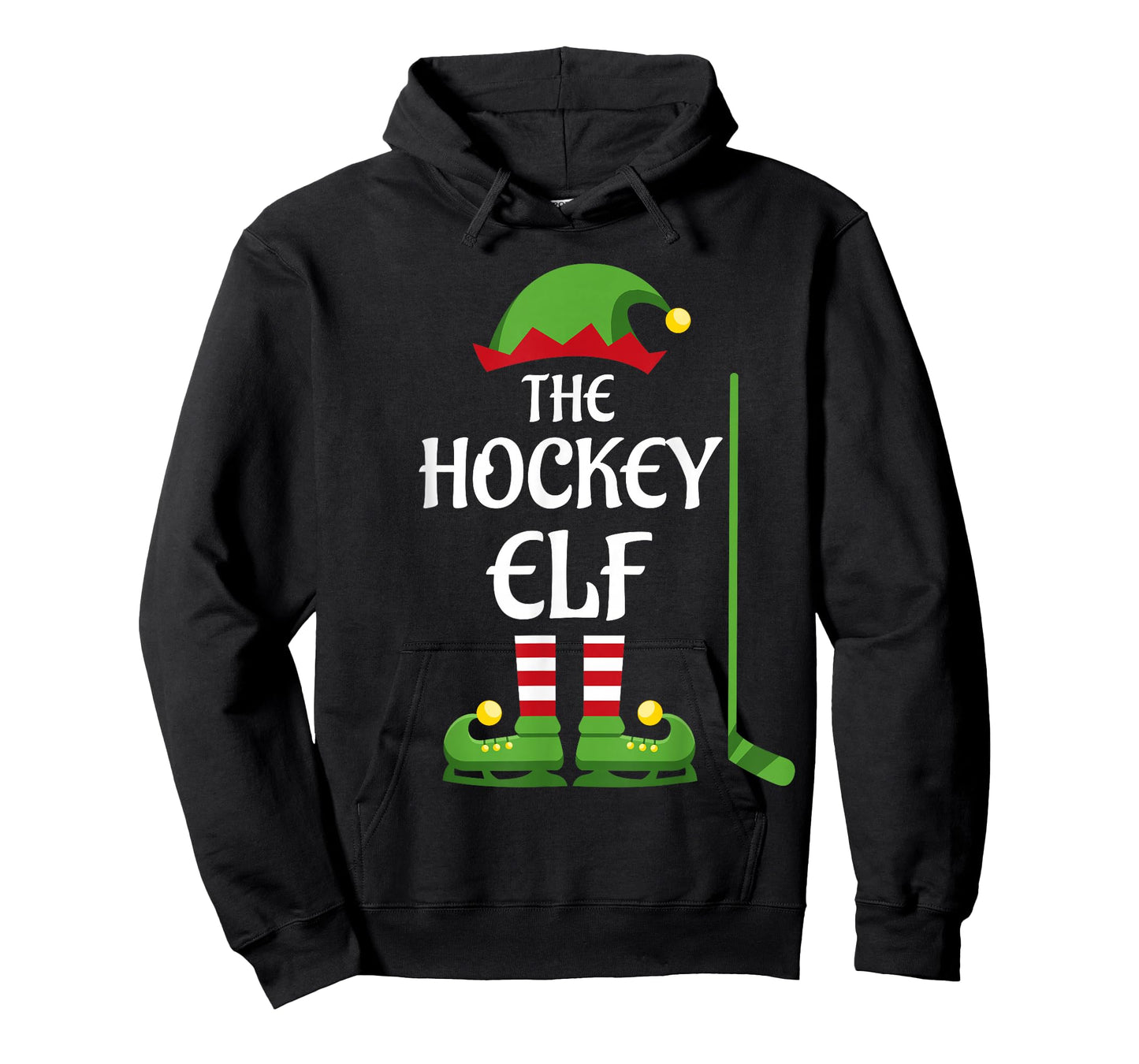 Hockey Elf Family Matching Group Christmas Sporty T-Shirt