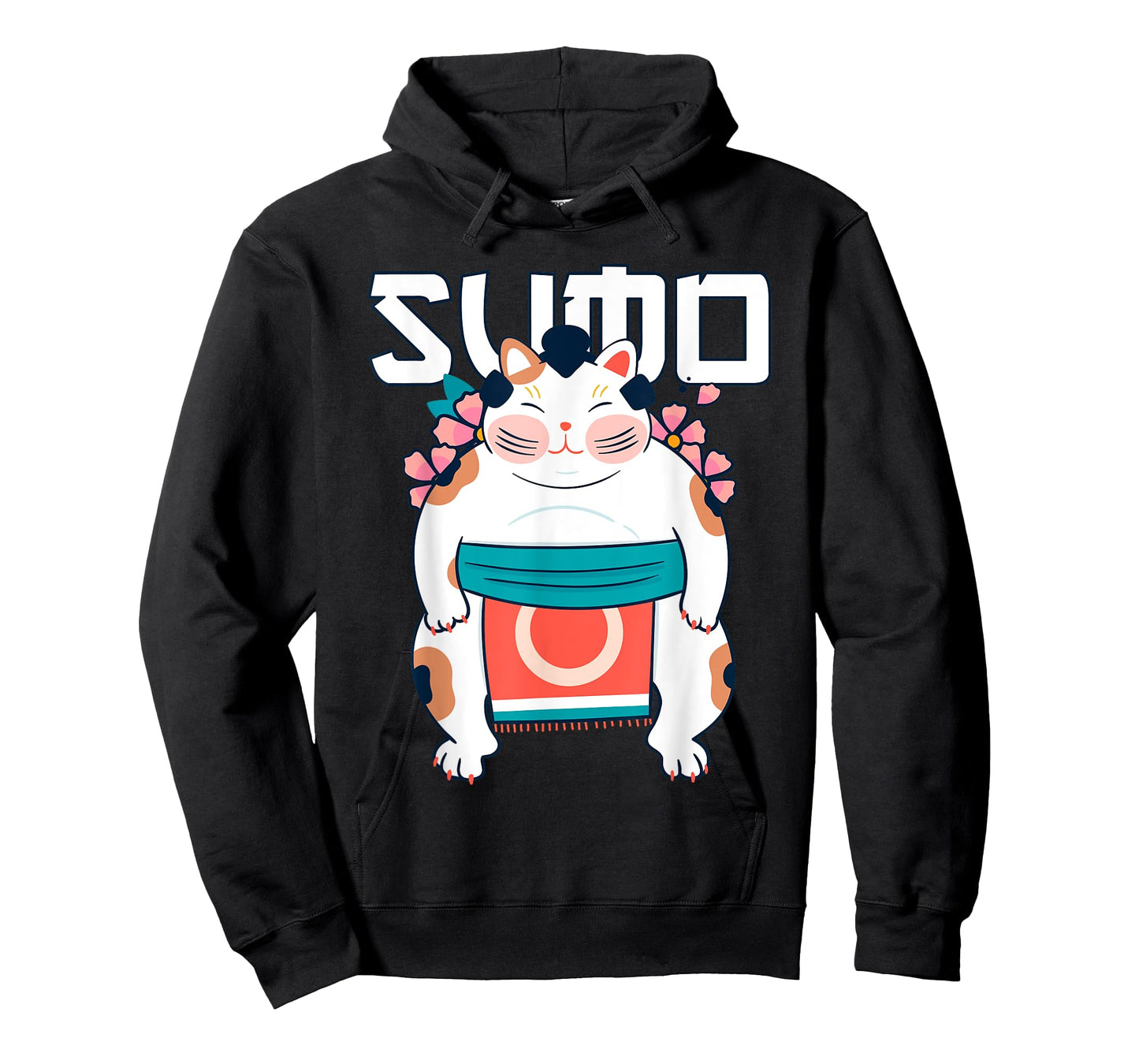 Japanese Neo Traditional Art Shirt Neko Sumo Cat T-Shirt