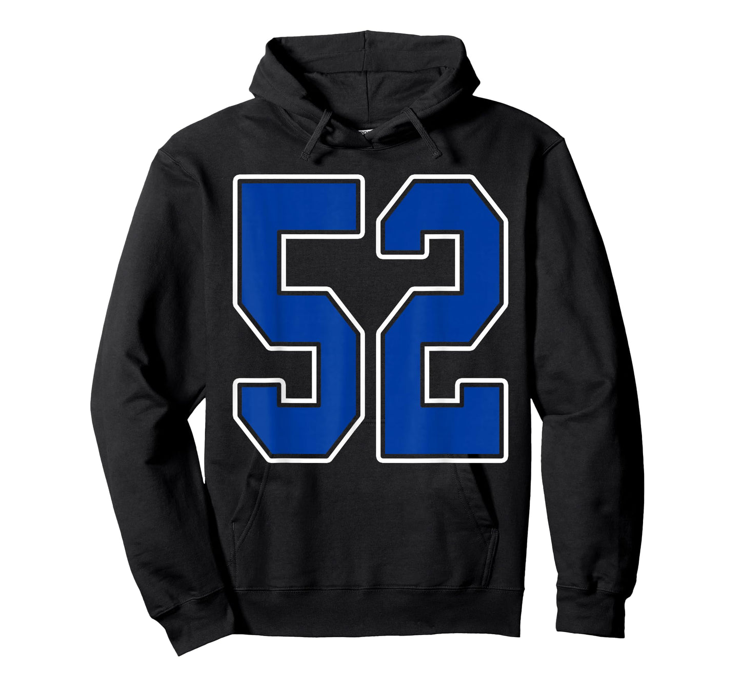 Royal Blue and White Number 52 Jersey Player Uniform #52 Fan T-Shirt