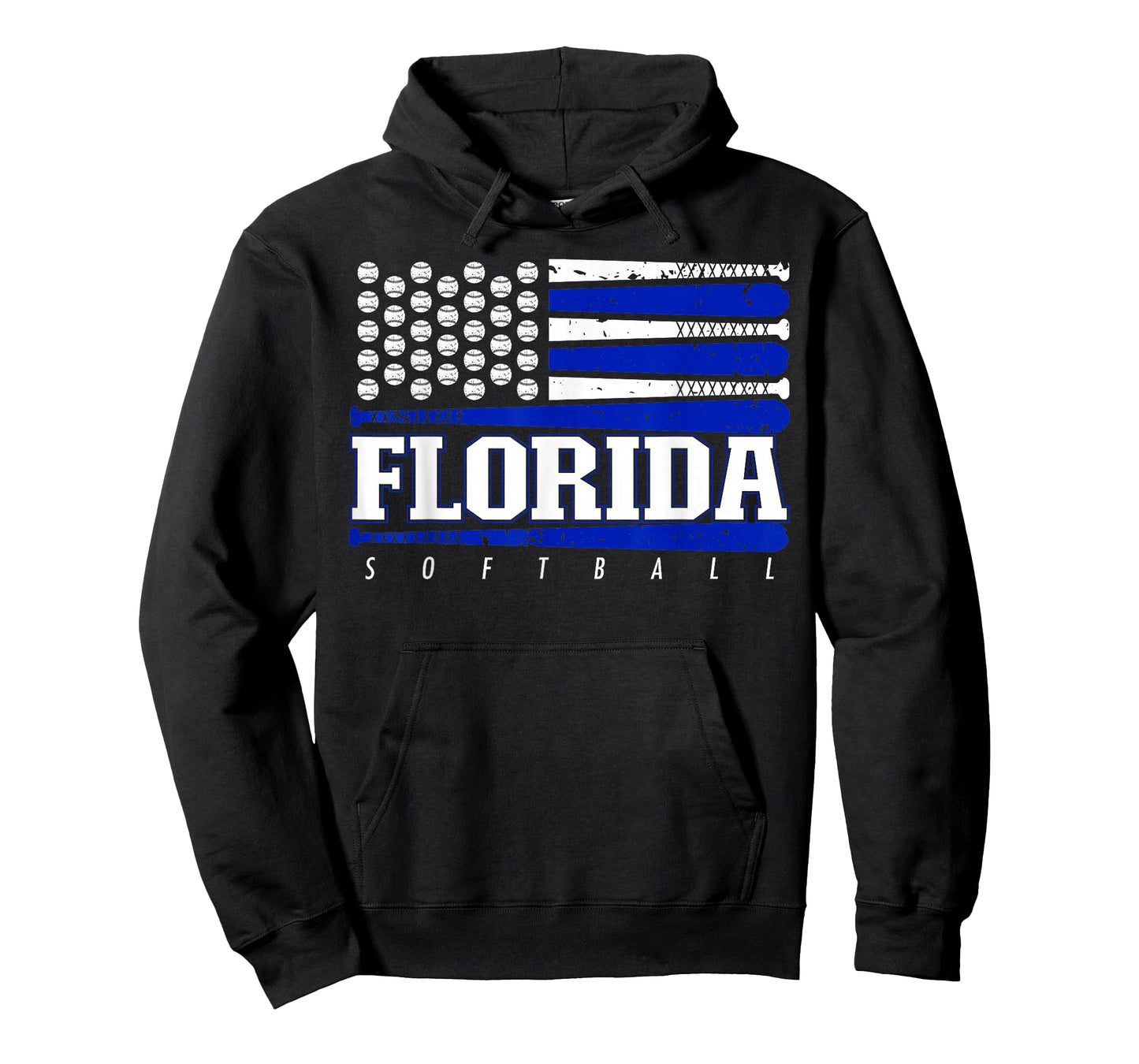 Florida Softball Vintage Mens Kids Team Retro Softball Fan T-Shirt
