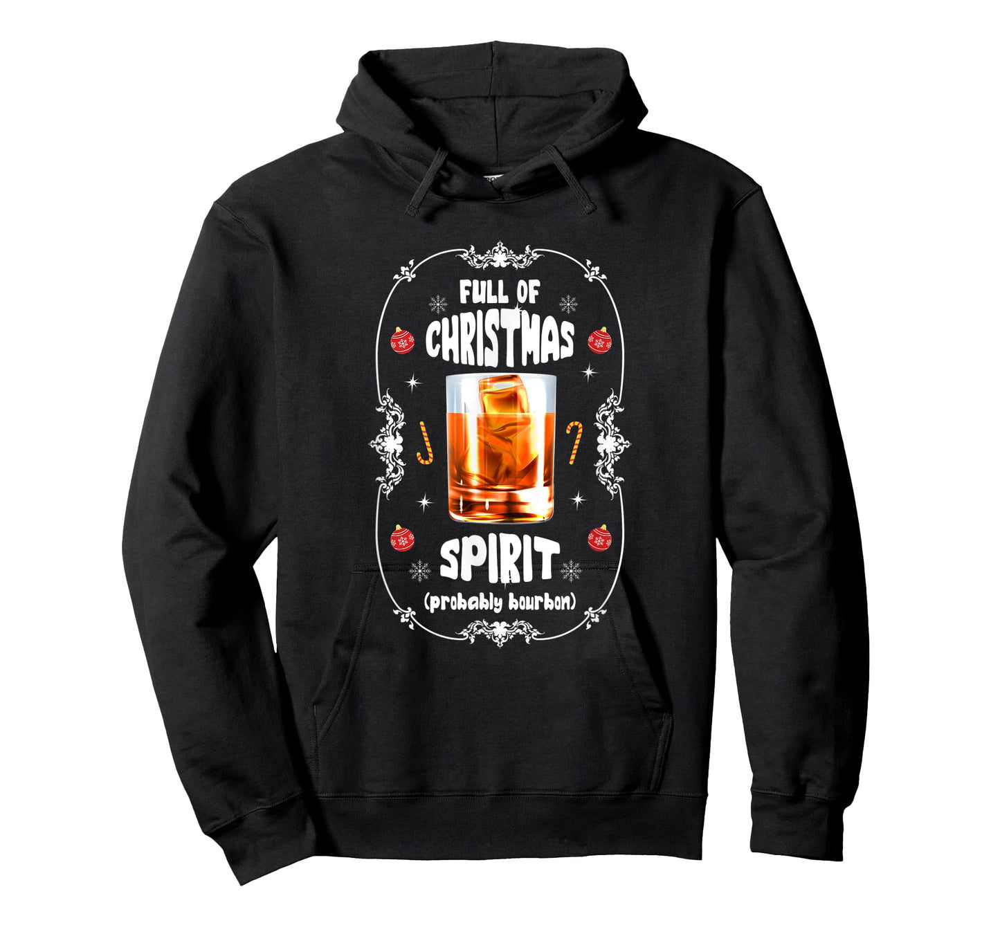 Christmas Fir Tree With Bourbon Ugly Xmas Bourbon T-Shirt