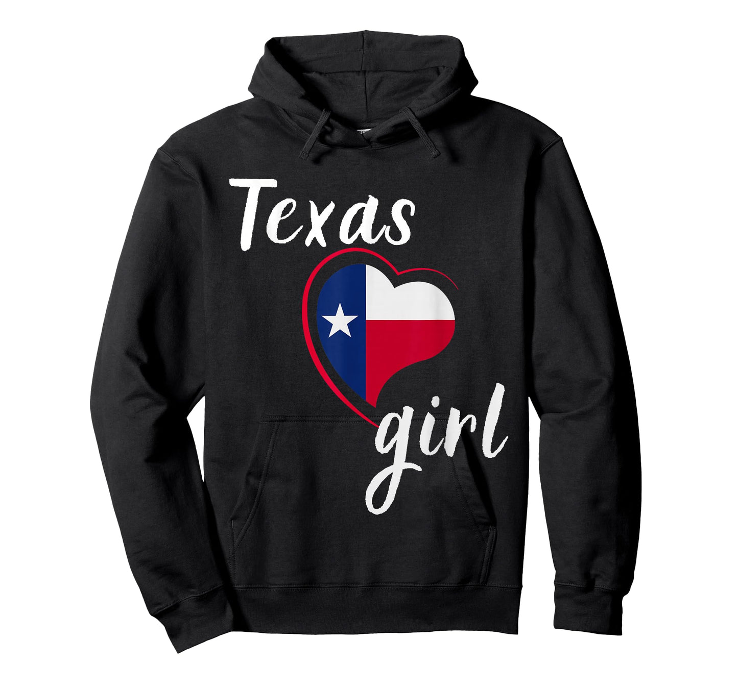 Texas Girl Red White and Blue Texas Flag T-Shirt