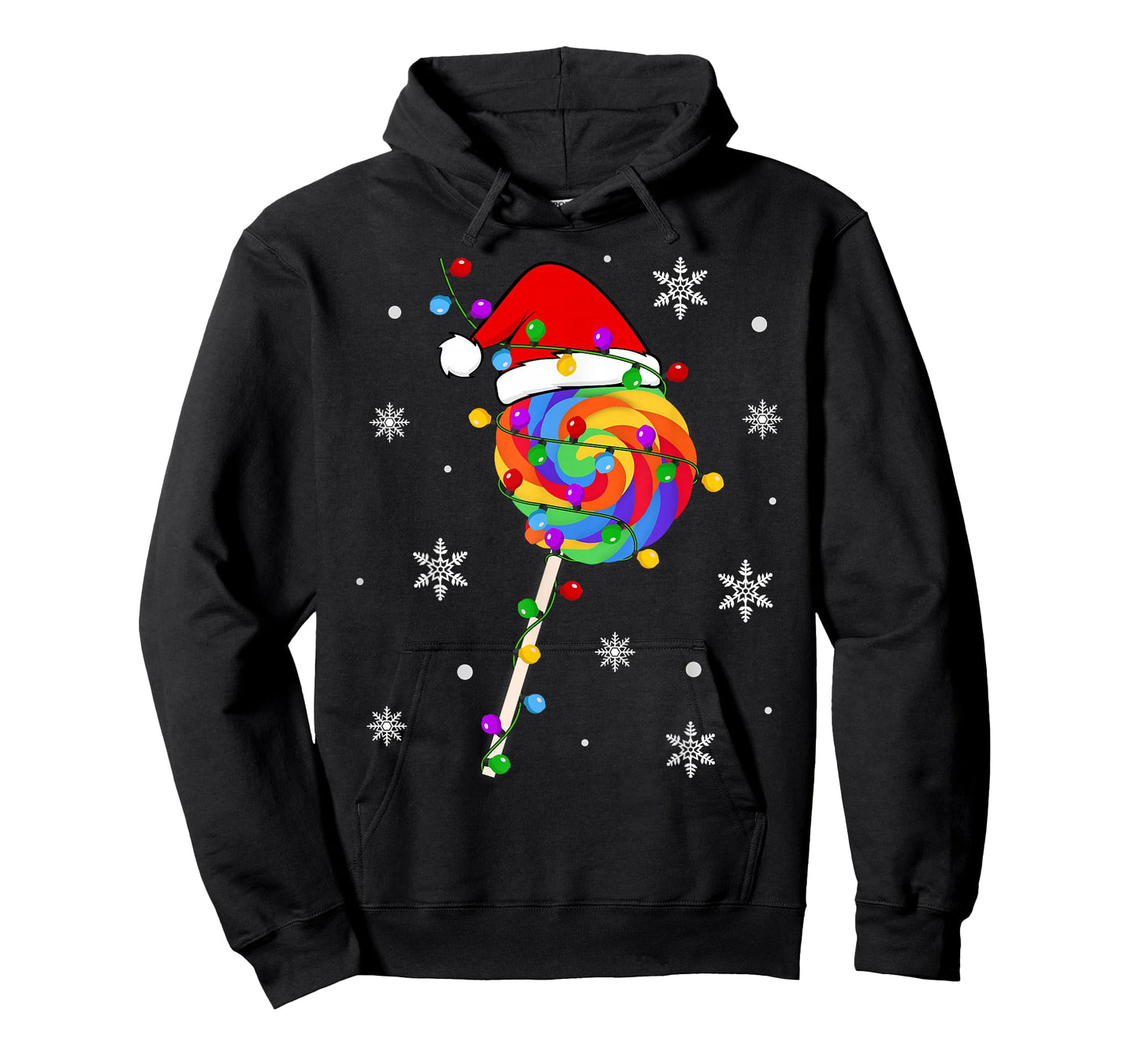 Lollipop Rainbow Sucker Candy Christmas Love Candy Xmas T-Shirt