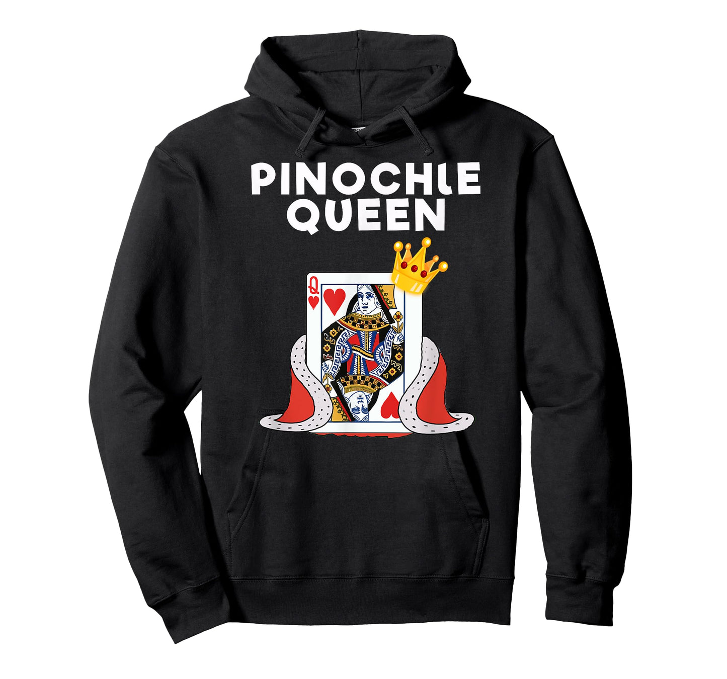 Pinochle T-Shirt - Funny Pinochle Card Game Queen T-Shirt
