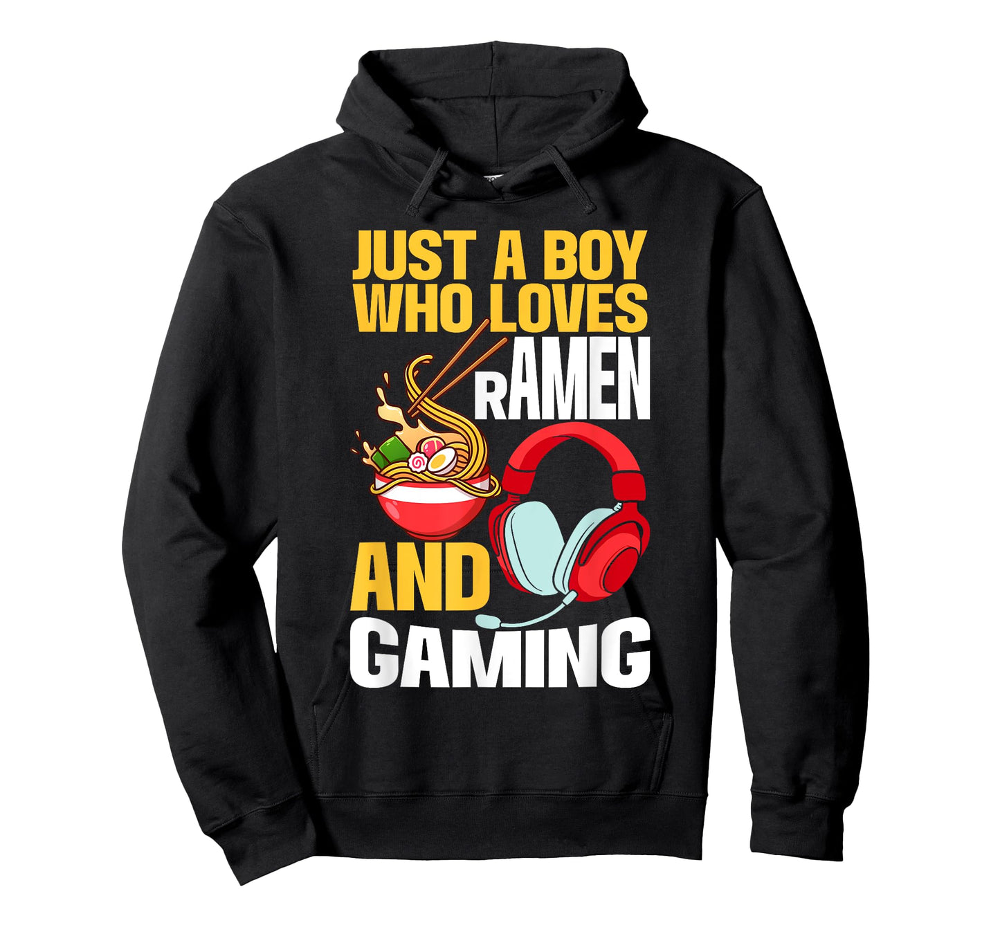 Just A Boy Who Loves Ramen and Gaming Japan Anime Video Game T-Shirt