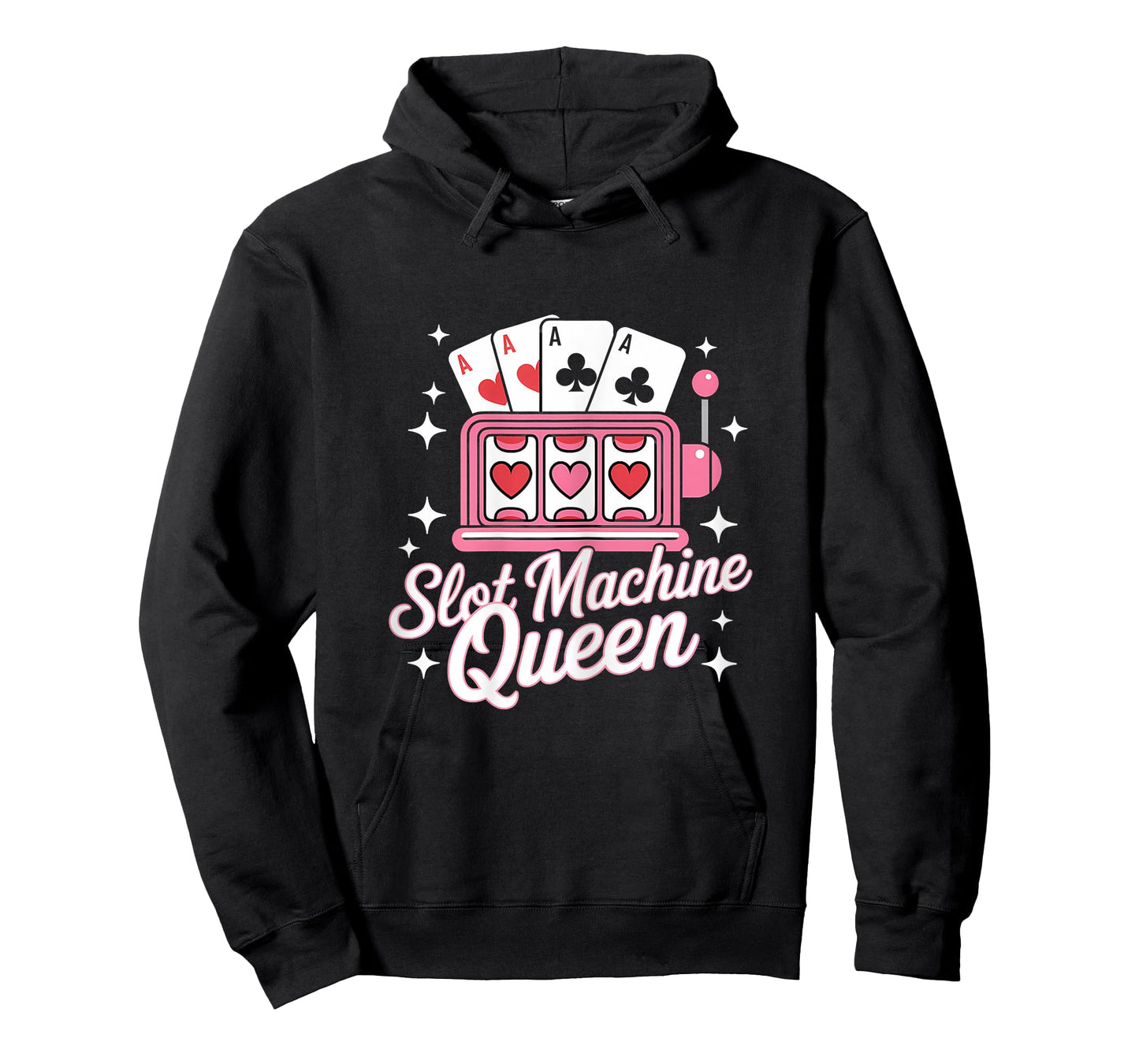 Cute Slot Machine Queen Casino Gambling Poker Player T-Shirt