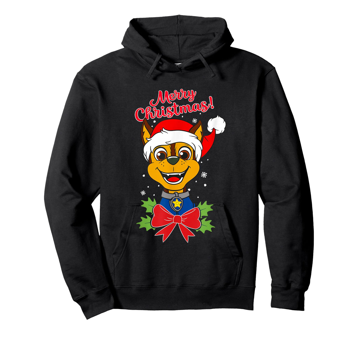 Paw Patrol Chase Merry Christmas T-Shirt
