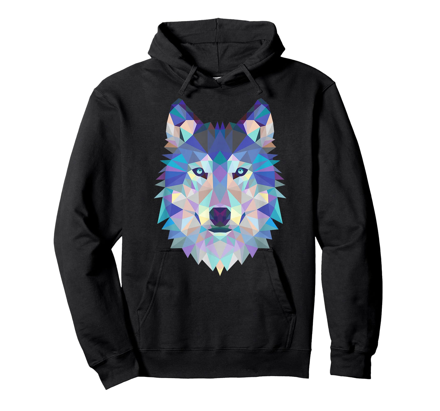 Cool Wolf Face Geometric Art Wildlife Animal Lovers T-Shirt