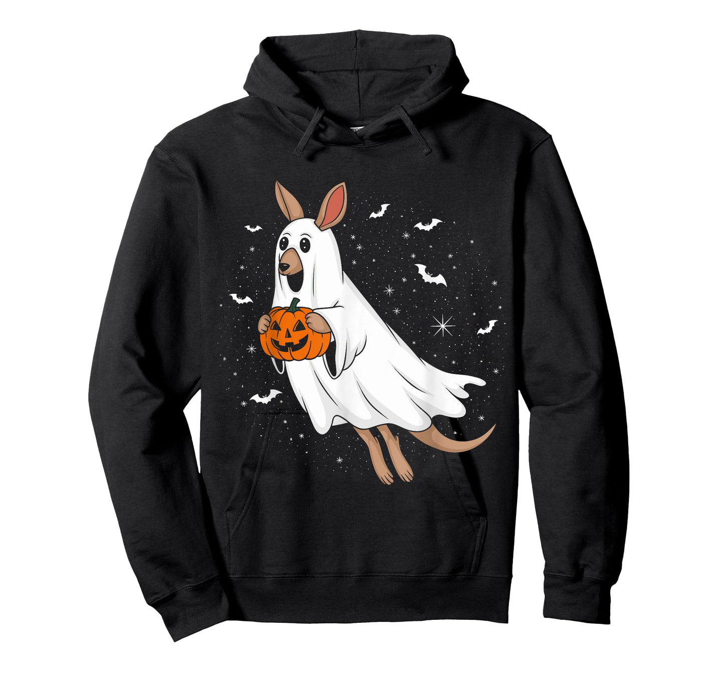 Funny Ghost Kangaroo Lovers Spooky Halloween Costume T-Shirt