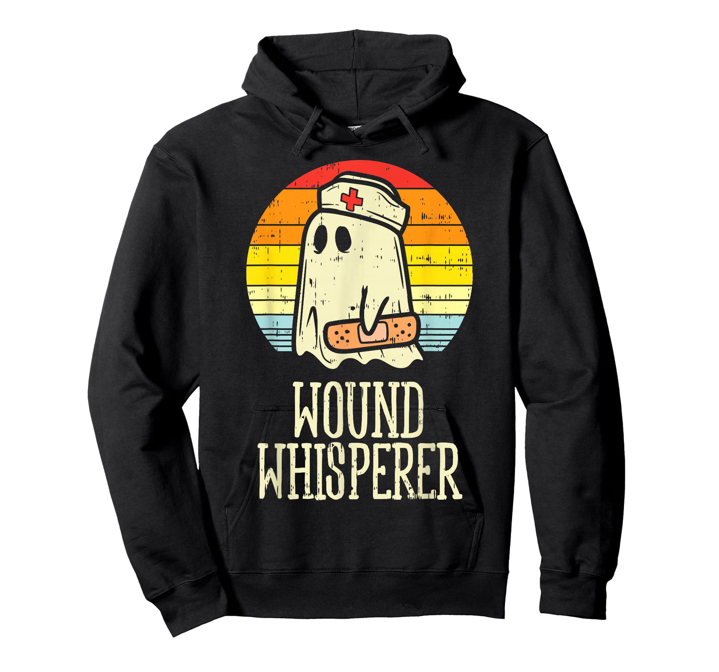 Wound Whisperer Ghost Nurse Boo Halloween Nursing RN T-Shirt