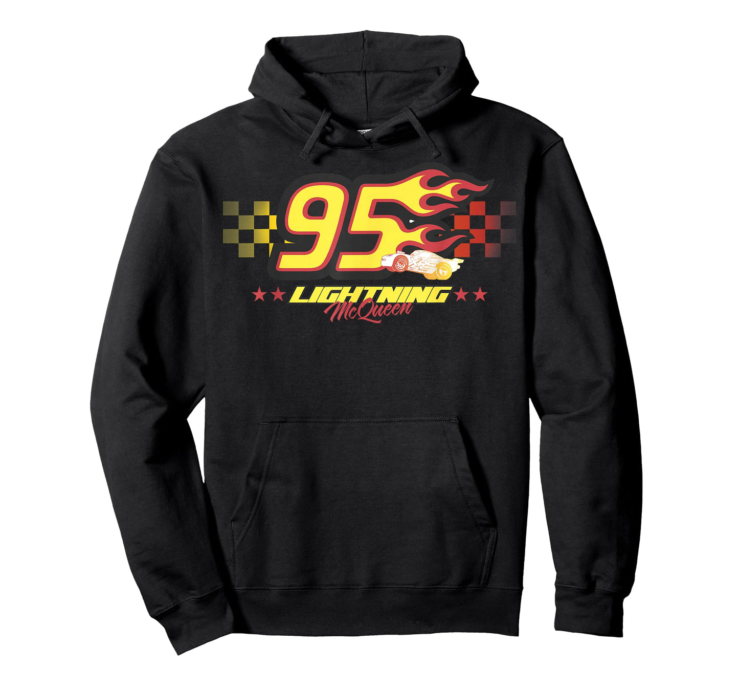 Disney Pixar Cars Lightning McQueen 95 Flame Graphic T-Shirt T-Shirt