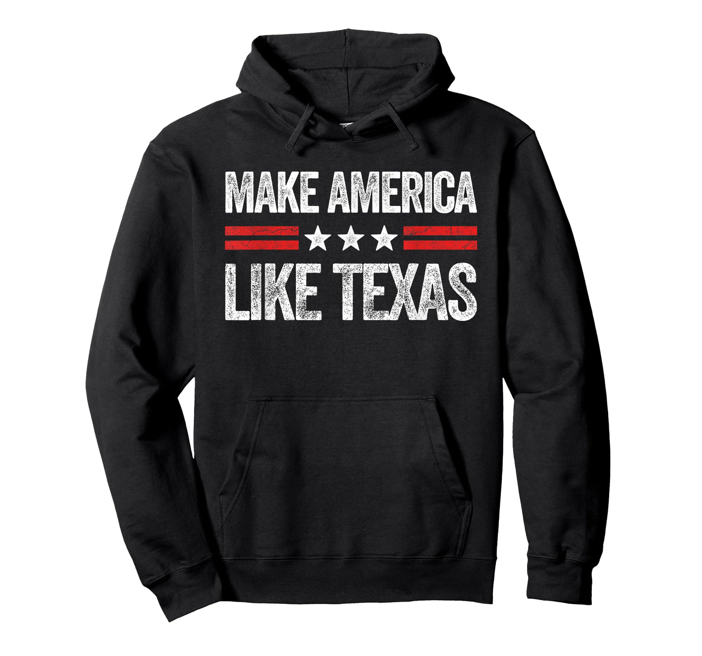 Vintage Style USA Make America Like Texas Funny USA Patriotic Party T-Shirt, Small, Black