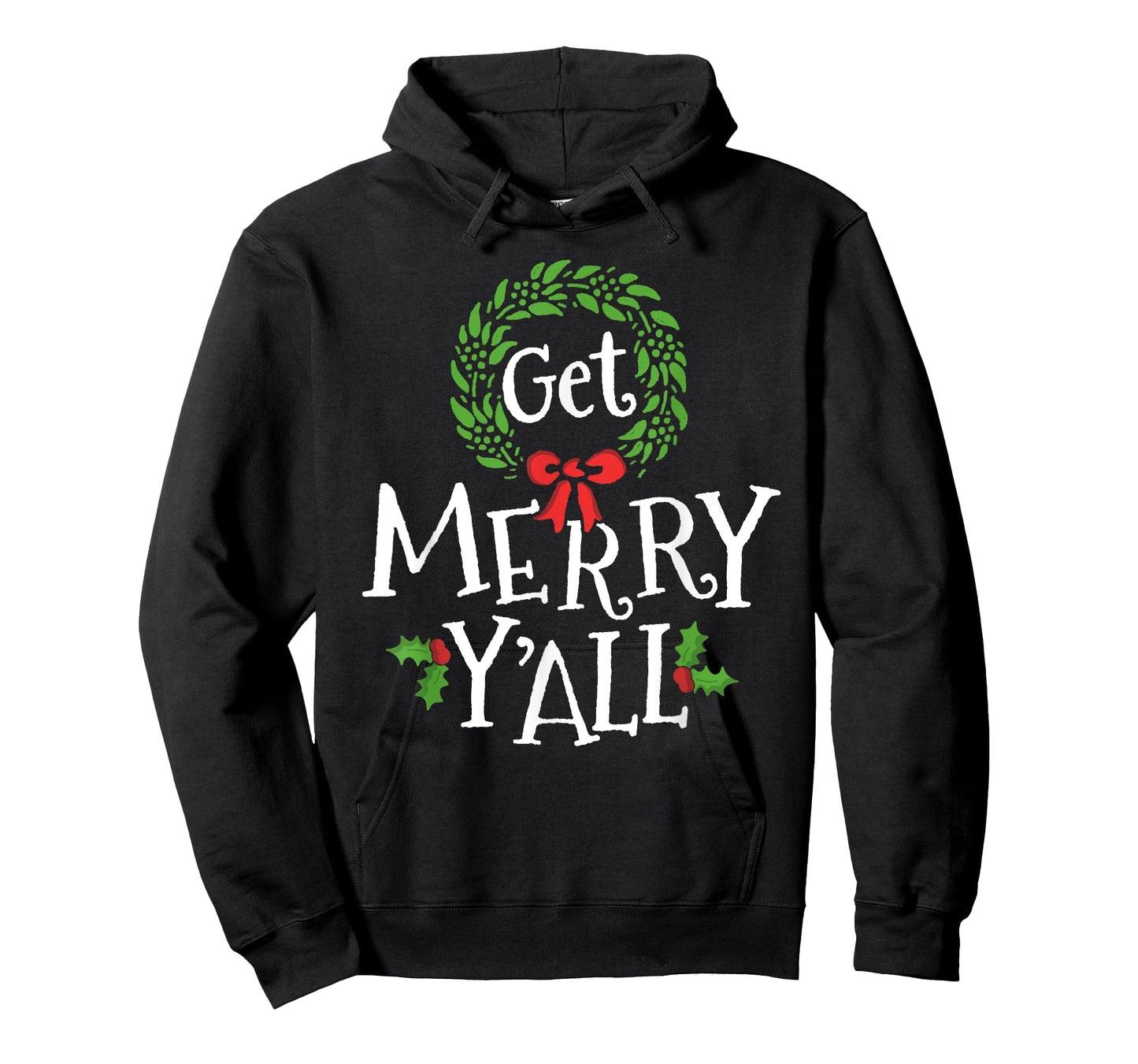 Get Merry Y'all Southern Slang Texas Xmas Family Christmas T-Shirt