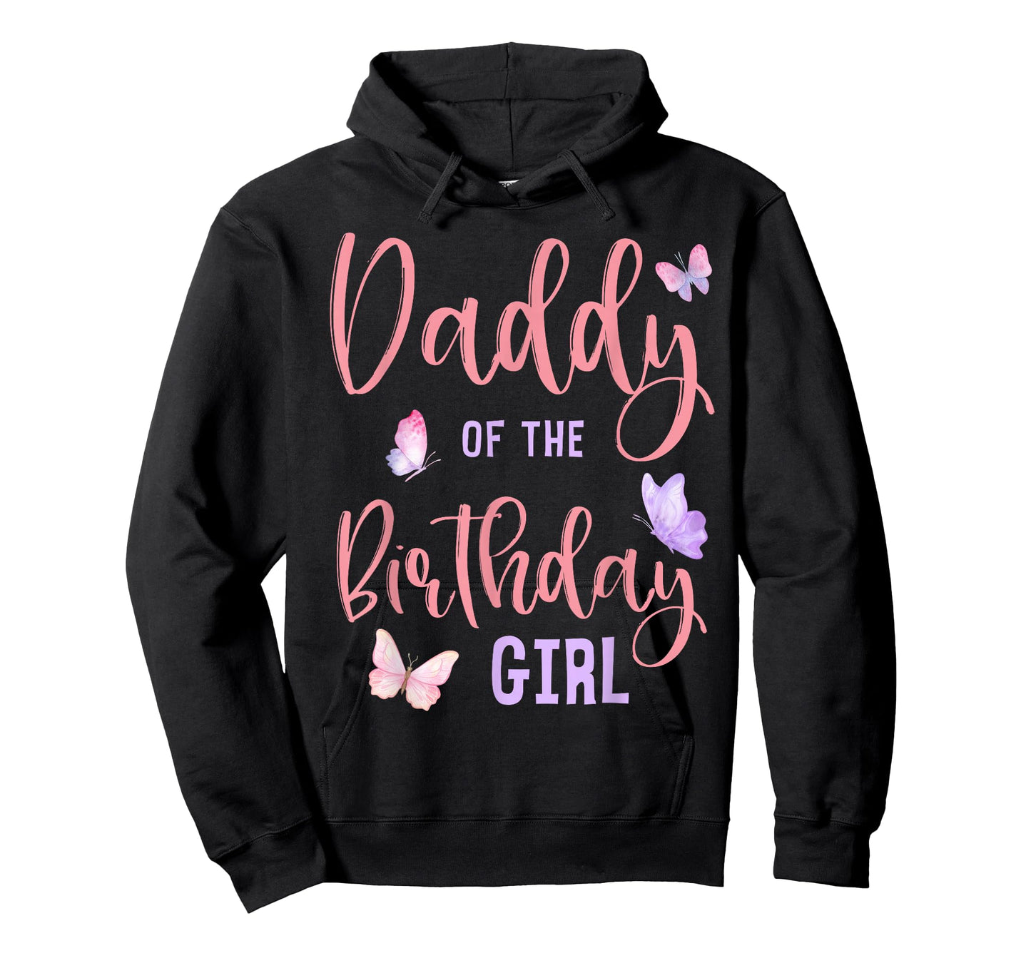 Daddy of The Birthday Girl Butterfly Party Matching Family T-Shirt