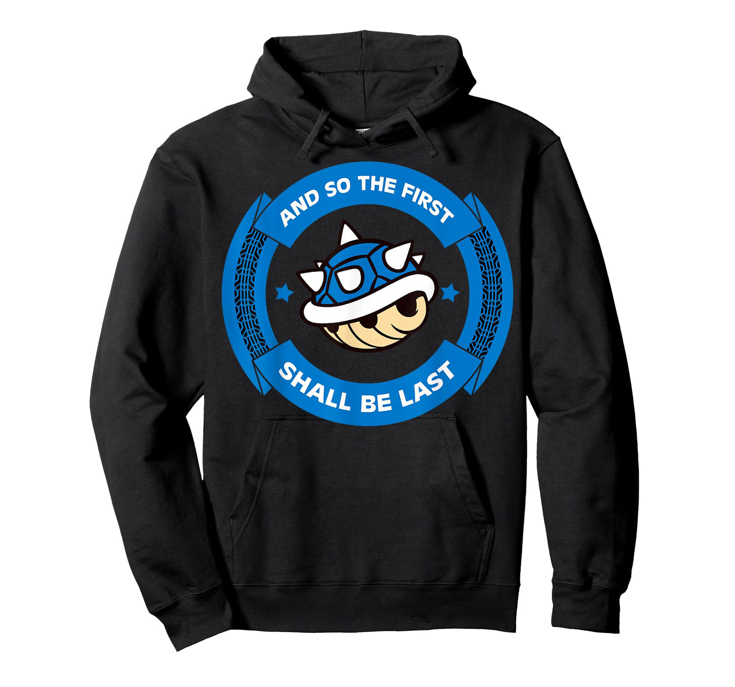 Nintendo Mario Kart Blue Shell Circle Text T-Shirt