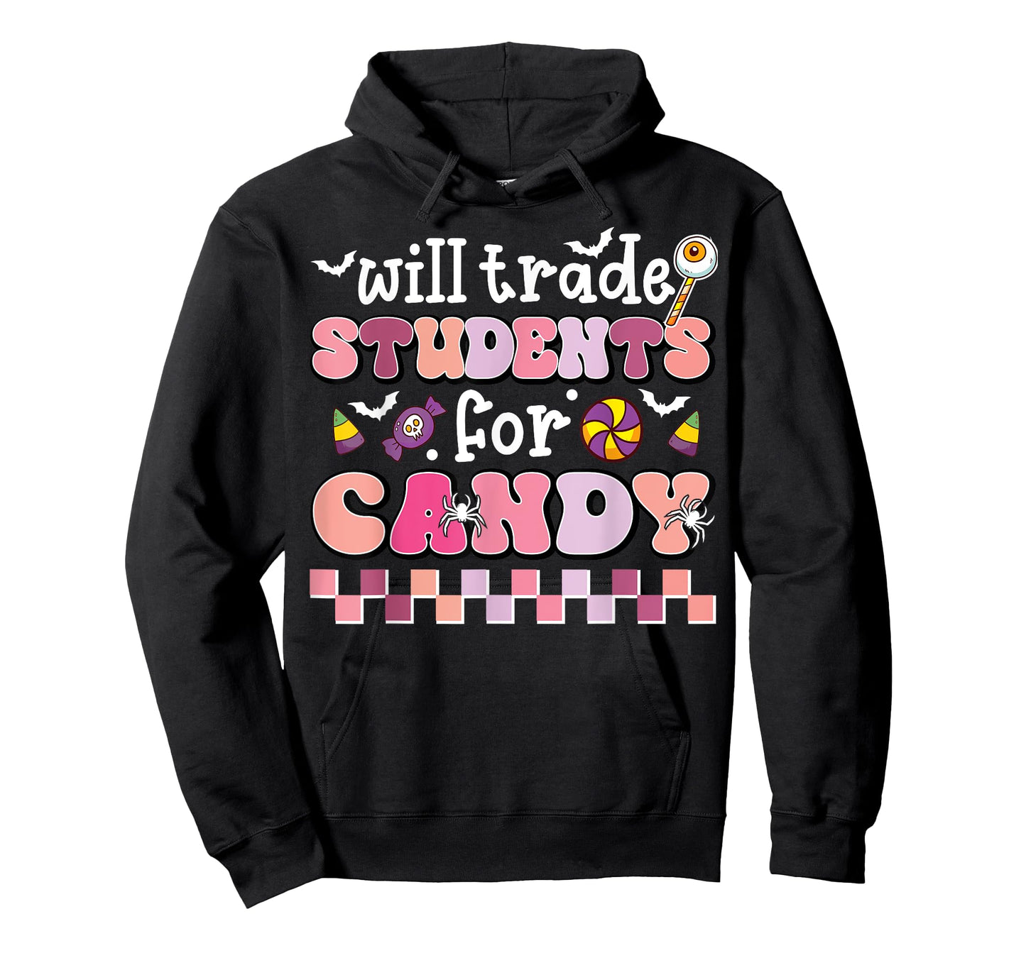 Will Trade Students For Candy Teacher Cute Halloween Costume T-Shirt