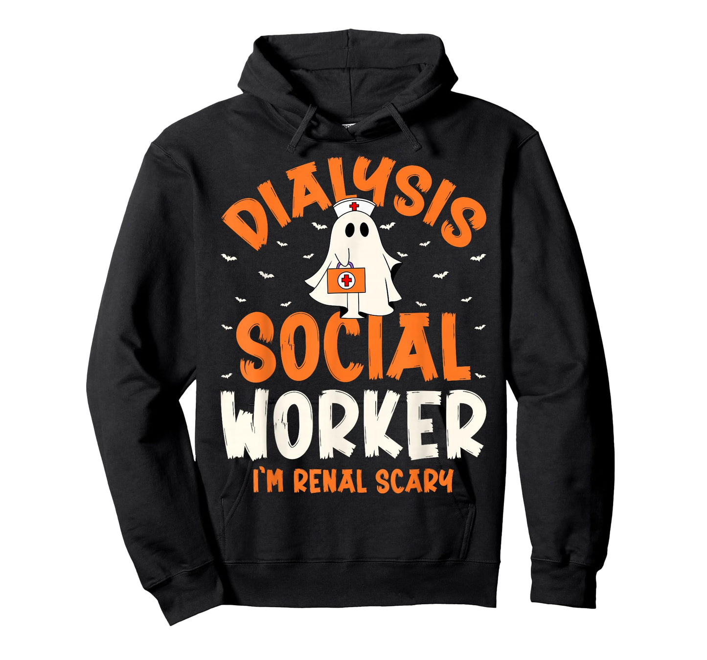 Dialysis Social Worker Renal Scary Ghost Spooky Halloween T-Shirt