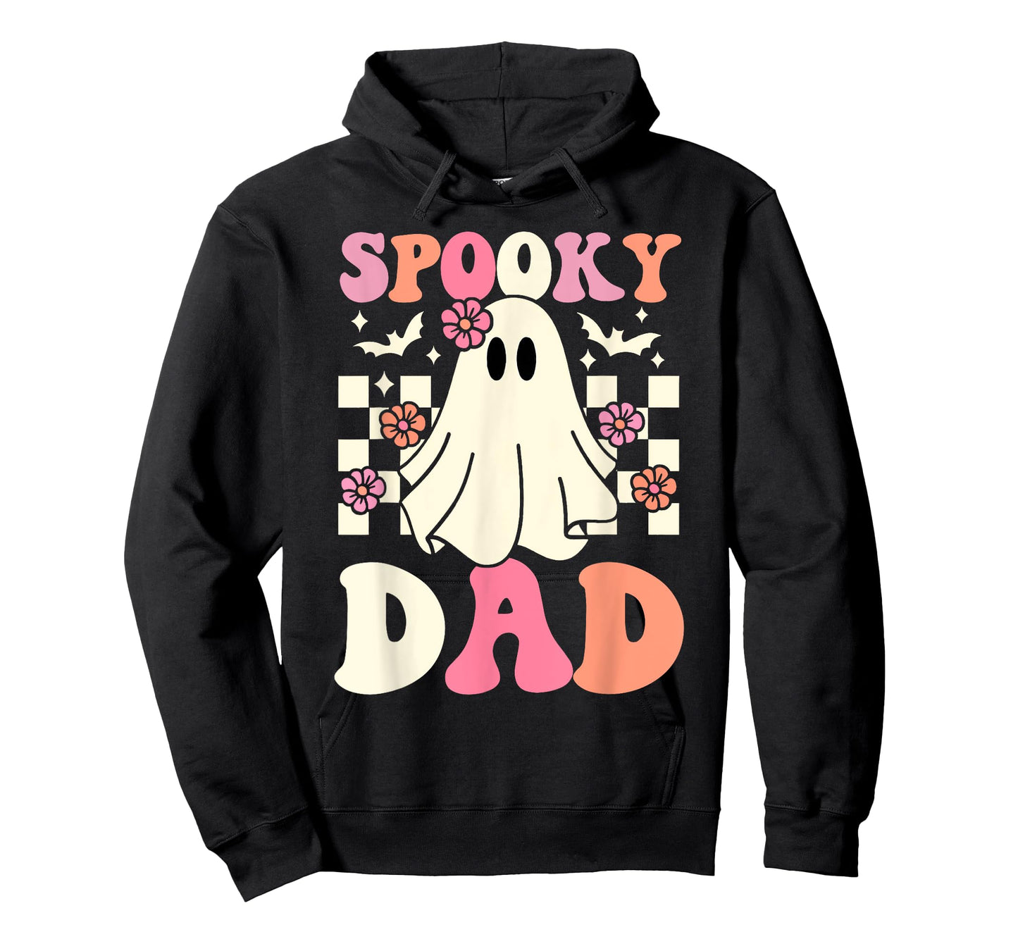 Spooky Dad Halloween Dad Ghost Costume Retro Boo Halloween T-Shirt