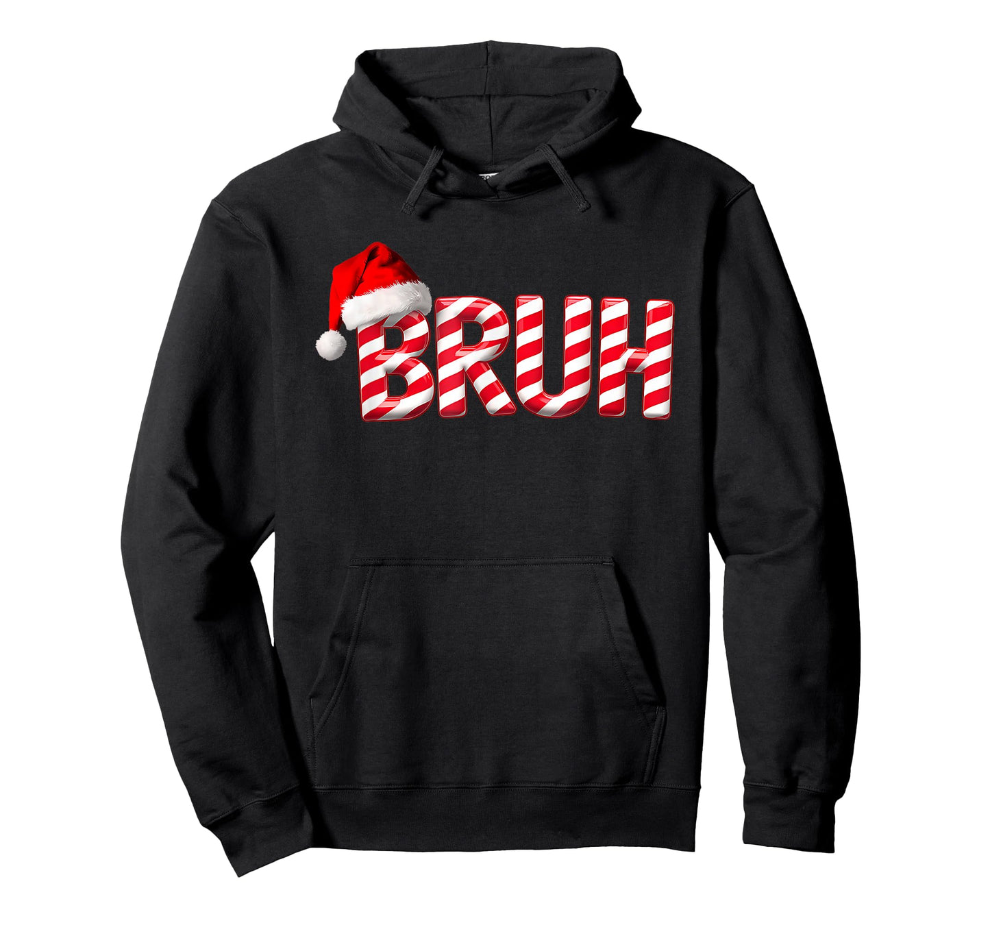 Bruh Christmas Candy Cane for Teen Boys Funny Xmas Bruh T-Shirt