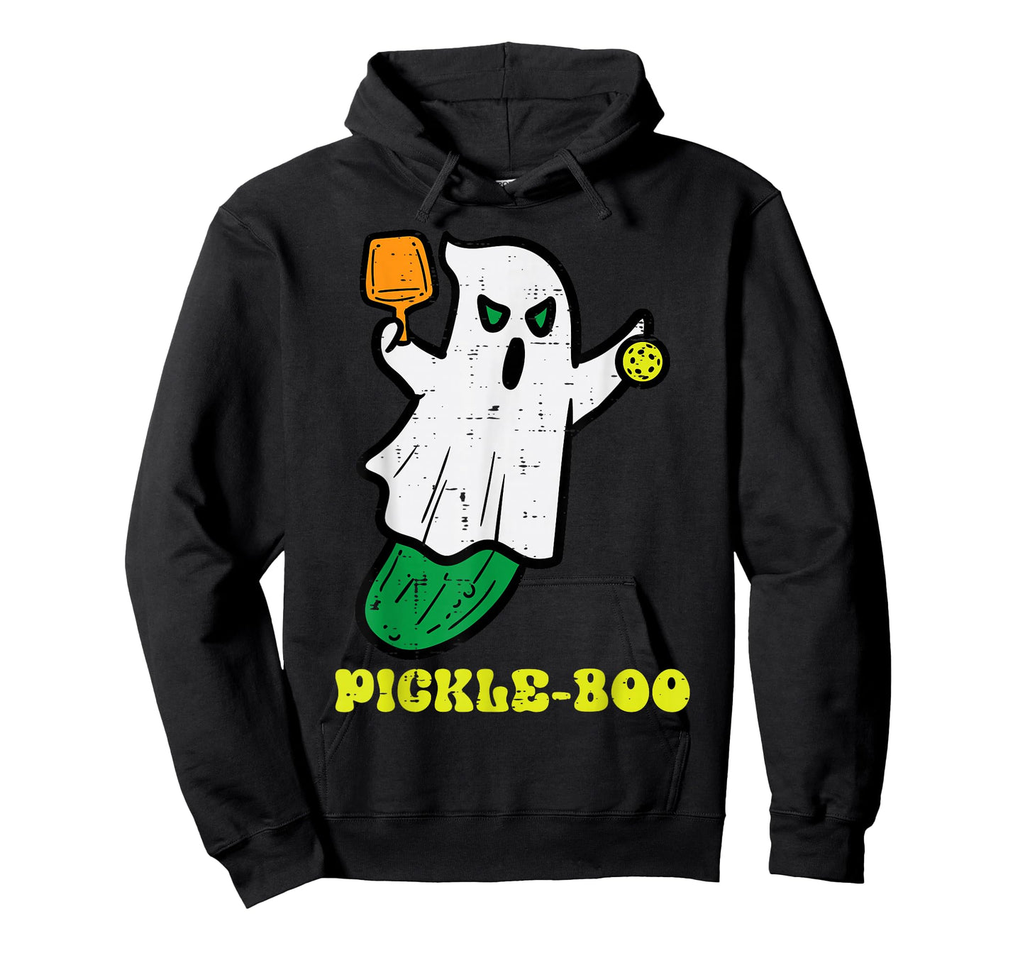 Halloween Pickleball Pickle Boo Ghost Costume Men Women Kids T-Shirt