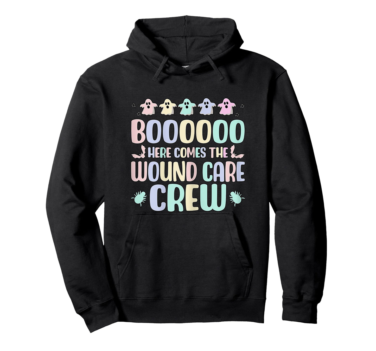 Wound Care Crew, Women Wound Nurse Halloween Ghost T-Shirt