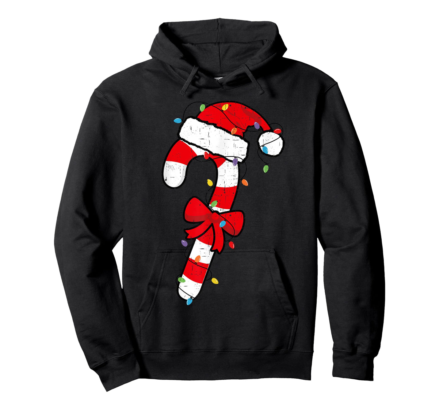 Christmas Candy Cane Santa Xmas Kids Toddler Youth Women Men T-Shirt