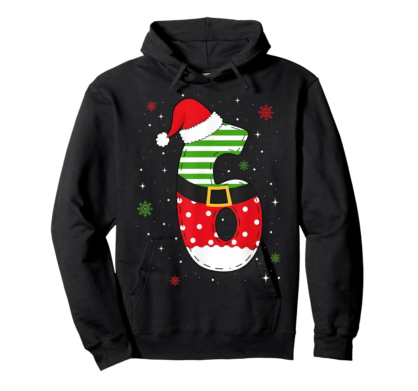 Six Seven Matching 67 Christmas Santa Hat Meme Gen Alpha Z T-Shirt