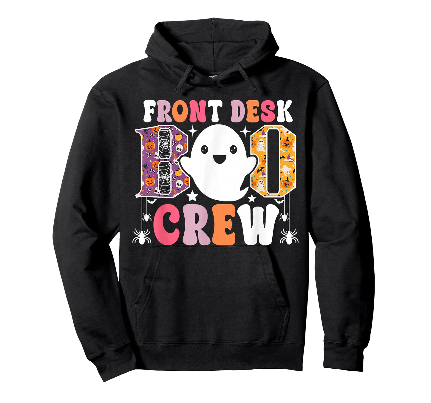 Front Desk Boo Crew Funny Ghost Halloween Receptionist T-Shirt