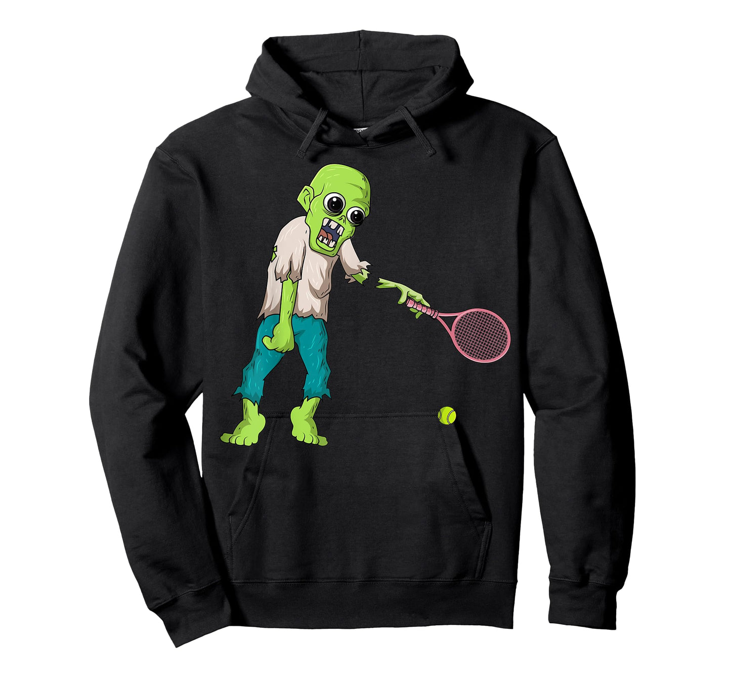 Halloween Tennis Player Zombie Sport Lover Spooky Racket T-Shirt
